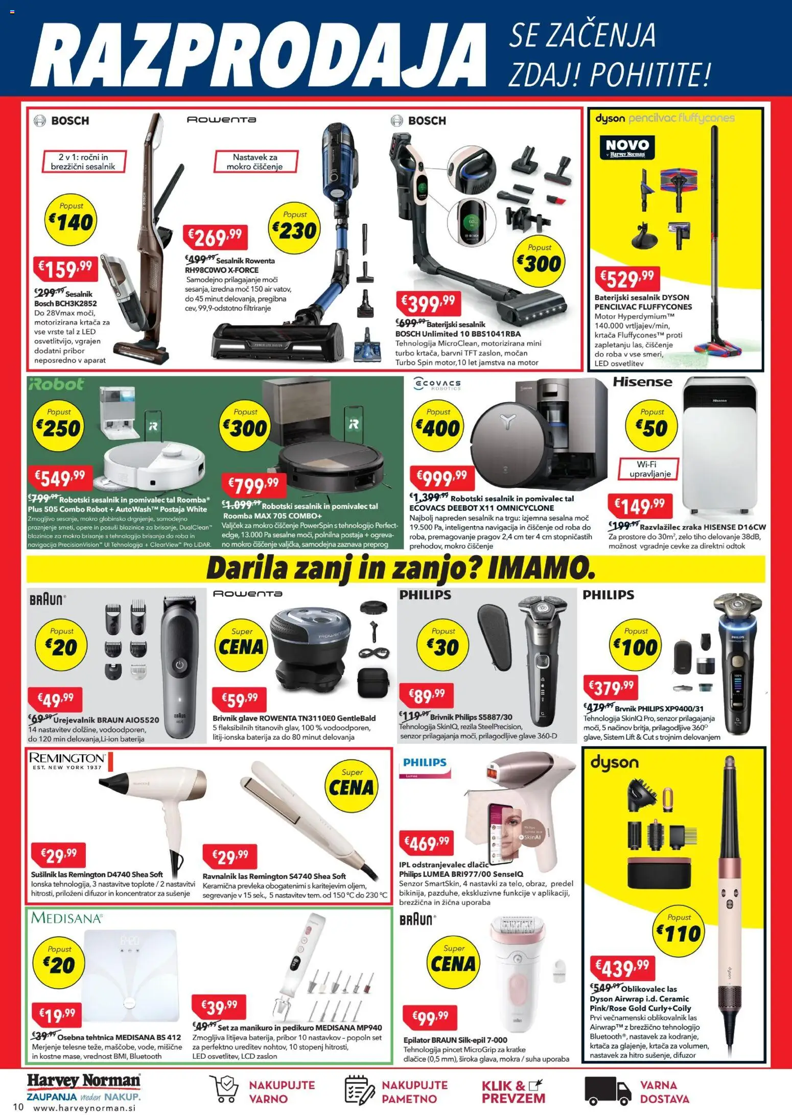 Novi Harvey Norman katalog ponudbe – veljaven od 22.12.2025 | Stran: 10 | Izdelki: Robot, Navigacija, Prevleka, Sesalnik
