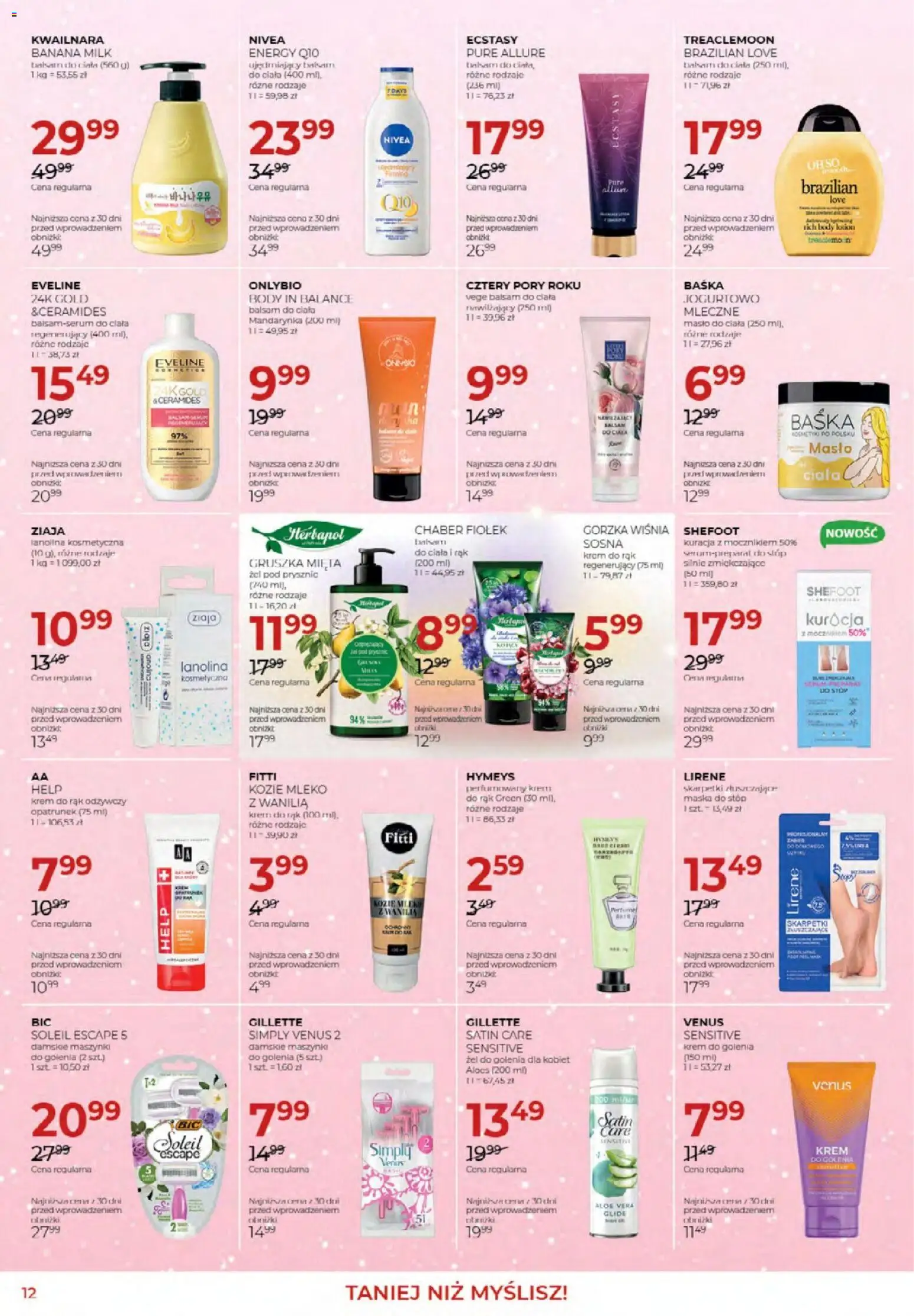 Jawa Gazetka od 04.12.2025 | Strona: 12 | Produkty: Mleko, Masło, Body, Krem