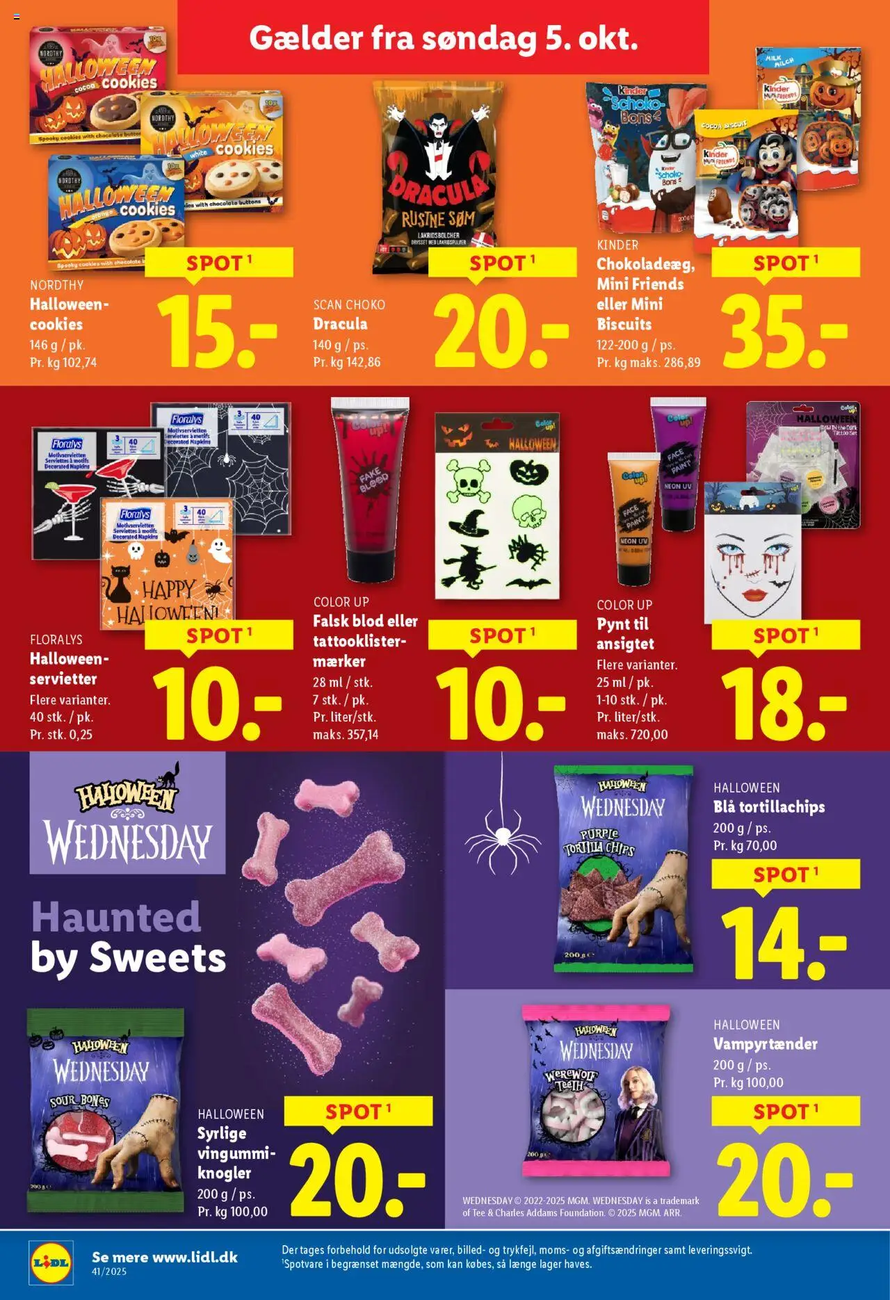 Lidl tilbudsavis – gyldig fra 05.10.2025 | Side: 25 | Produkter: Cookies, Vingummi, Søm, Tortillachips