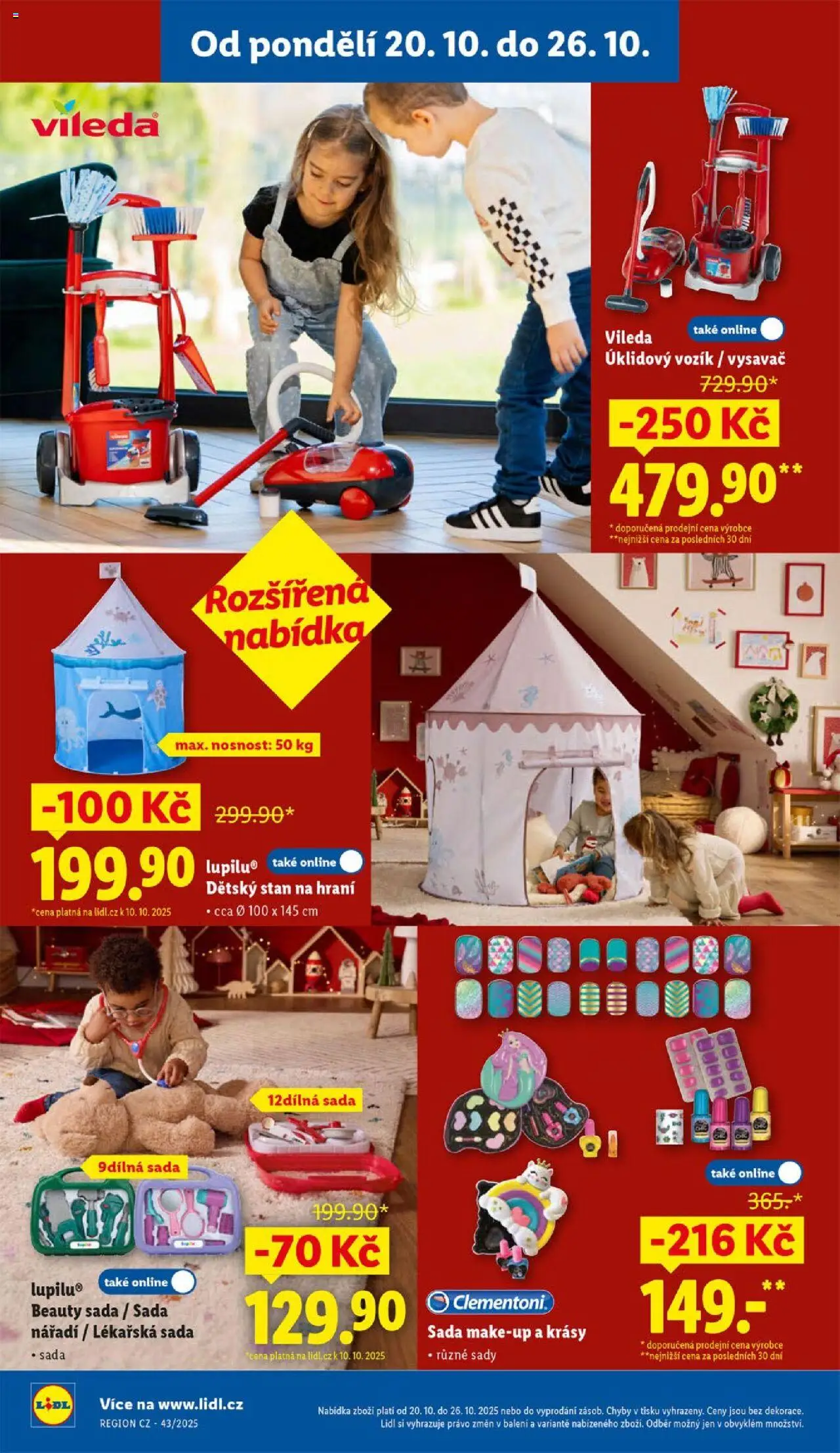 Lidl leták - Spotřební zboží od 20.10.2025 | Strana: 8 | Produkty: Vysavač, Nářadí, Stan, Make-up