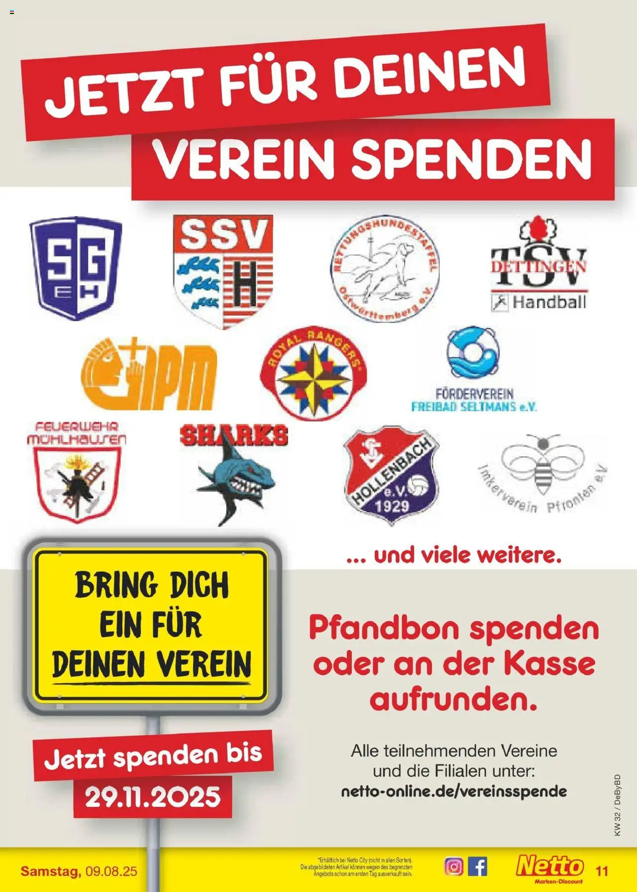 Netto Marken-Discount prospekt Buttenwiesen	 - gültig ab dem 04.08.2025 | Seite: 19 | Produkte: Handball