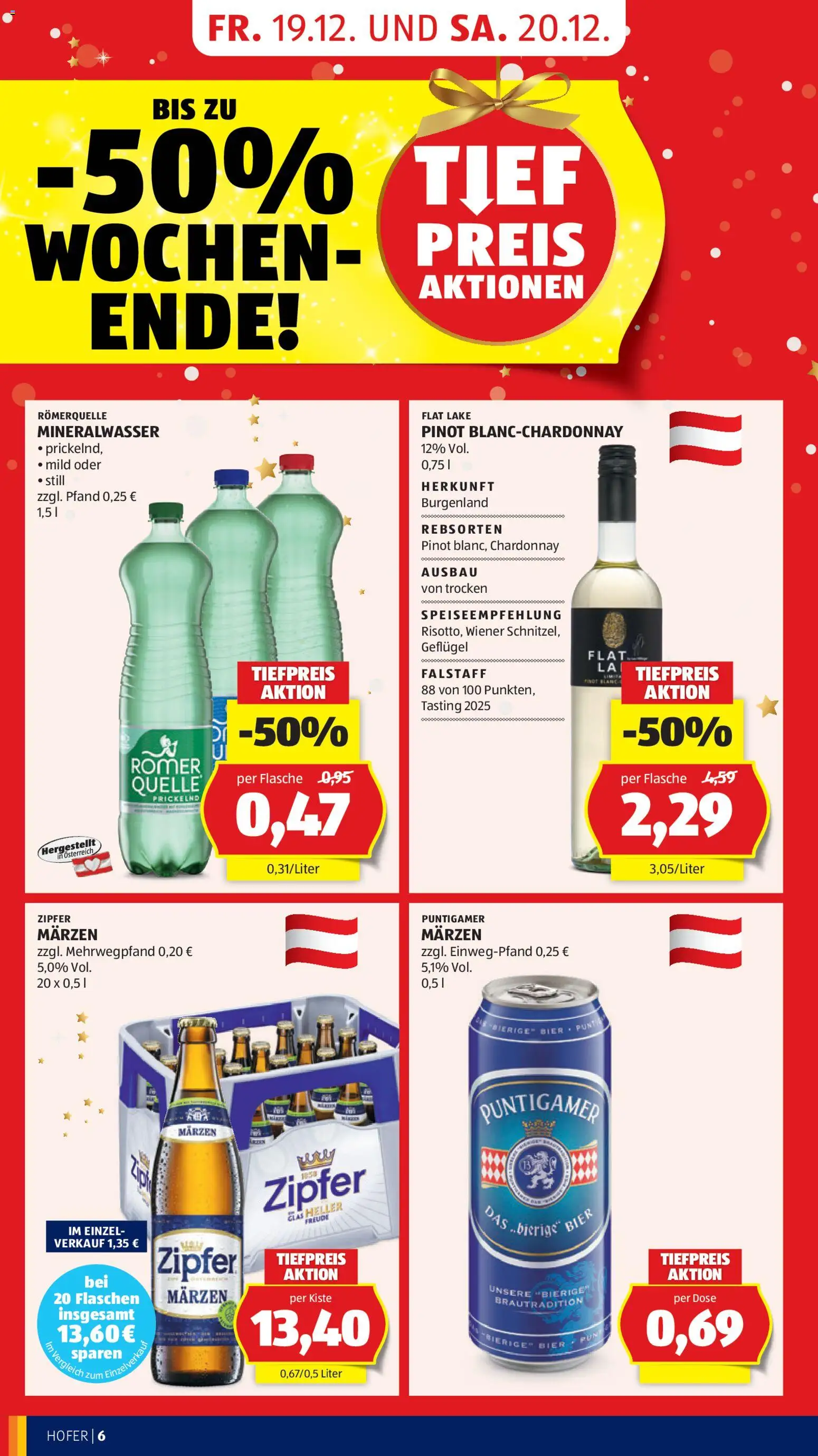 Hofer Flugblatt gültig ab 19.12.2025 | Seite: 8 | Produkte: Bier