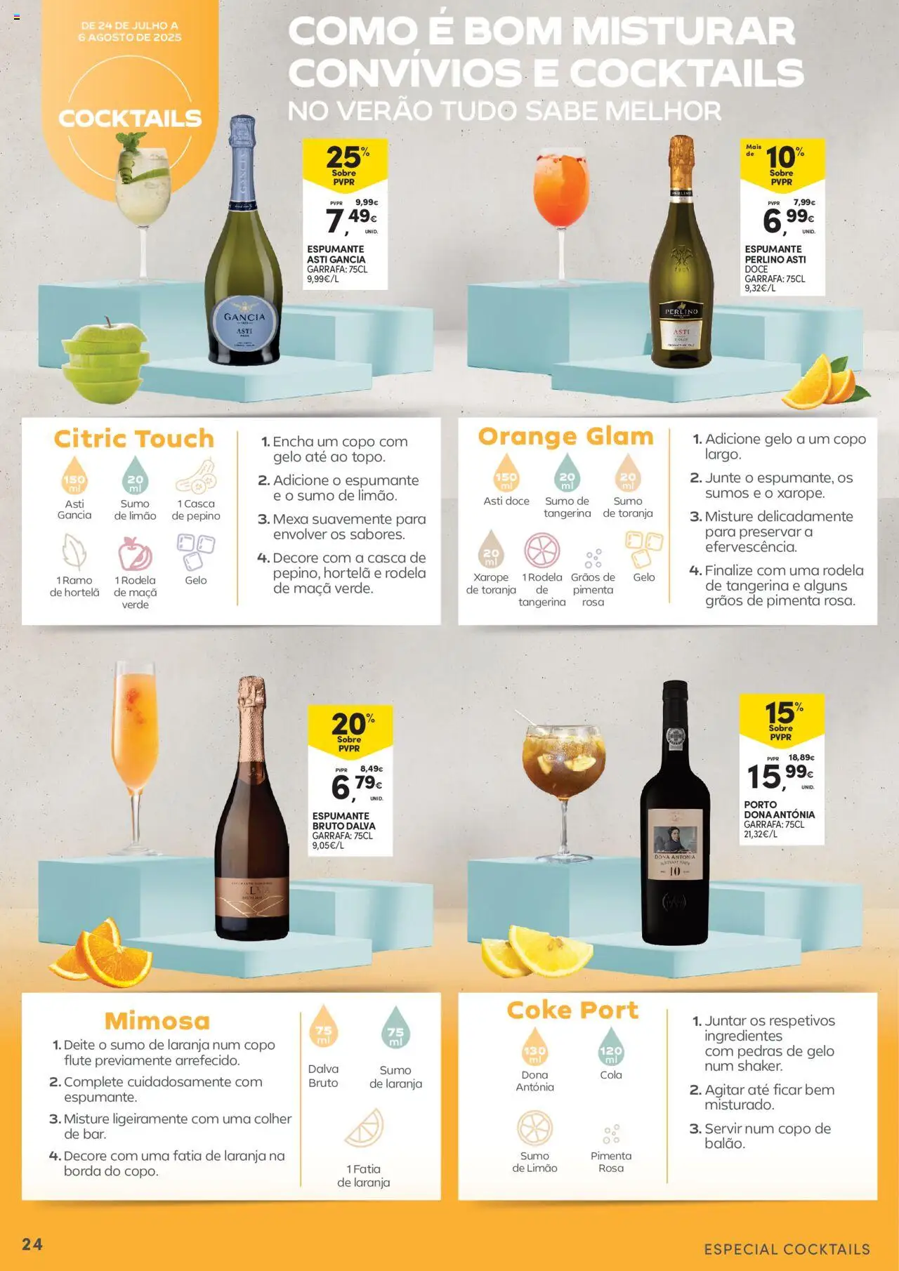 Continente - Açores: Como é bom saborear o verão │ válido de 07.08.2025 | Página: 24 | Produtos: Pimenta, Maça, Xarope, Cocktails