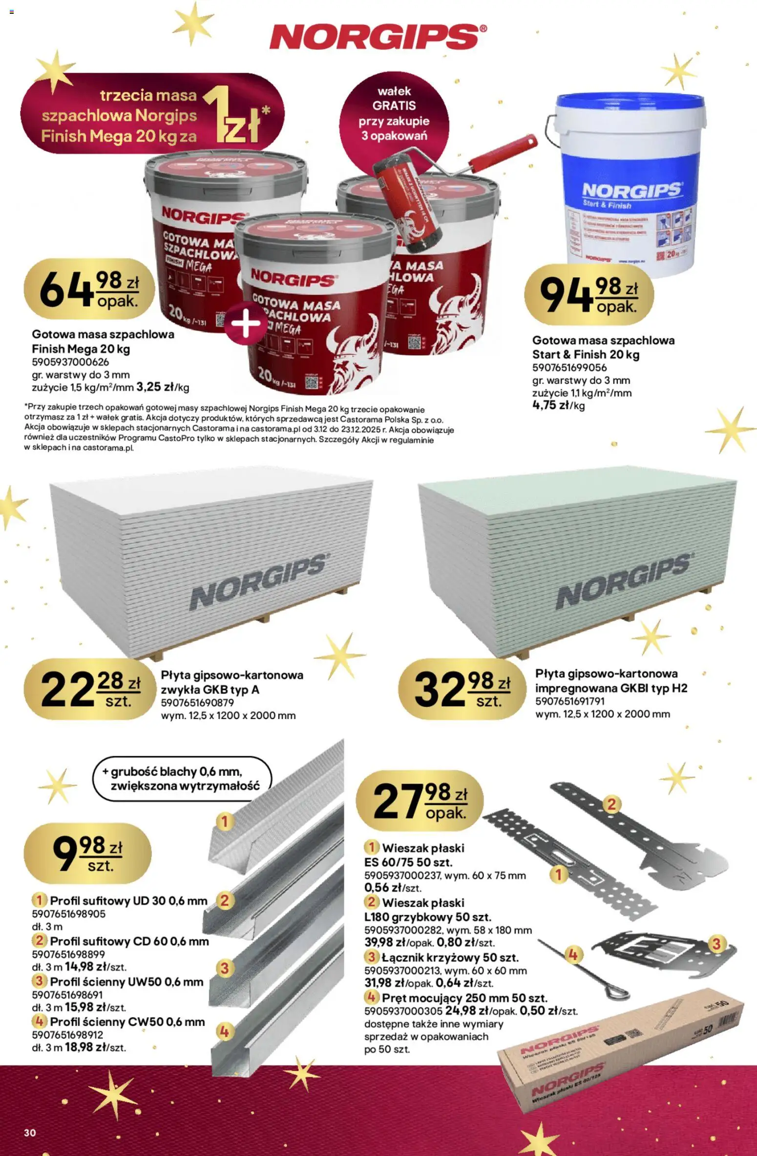 Castorama Gazetka od 03.12.2025 | Strona: 30 | Produkty: Wieszak, Finish