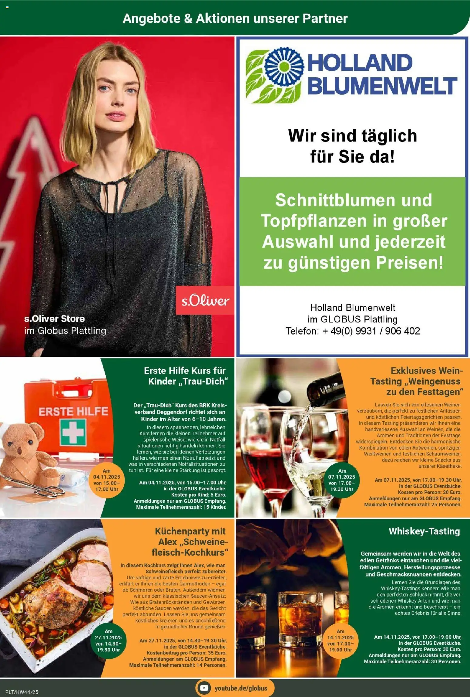 Globus prospekt Plattling	 – gültig ab 26.10.2025 | Seite: 23 | Produkte: Wein, Schweinefleisch, Telefon, Uhr