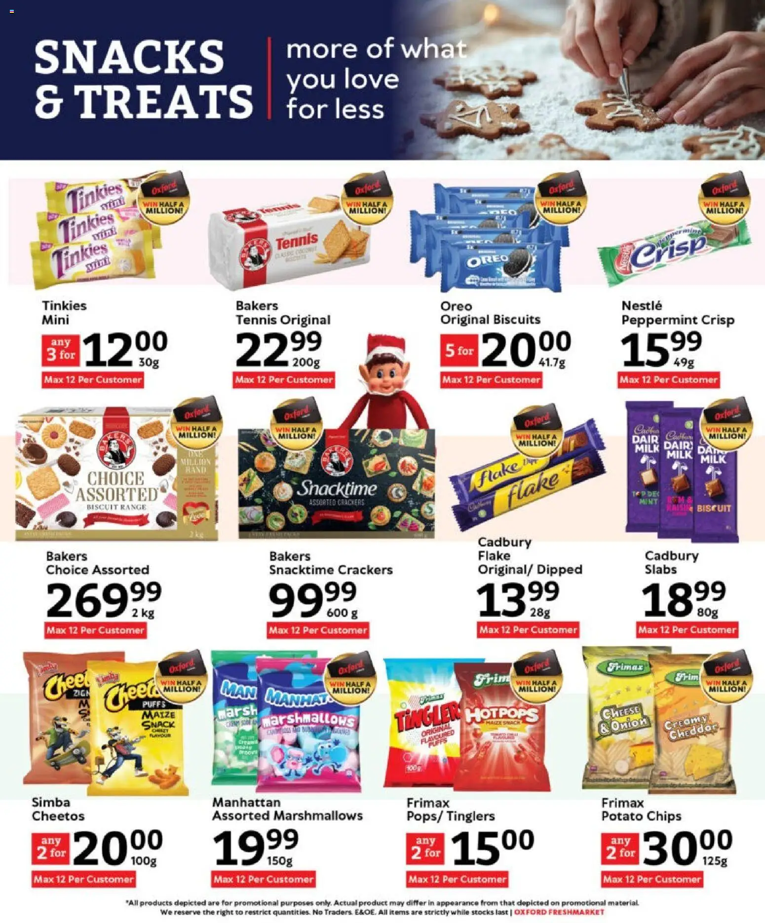 New Oxford Freshmarket catalogue – valid from 03.12.2025 | Page: 15 | Products: Cheese, Biscuits, Snacks, Chips