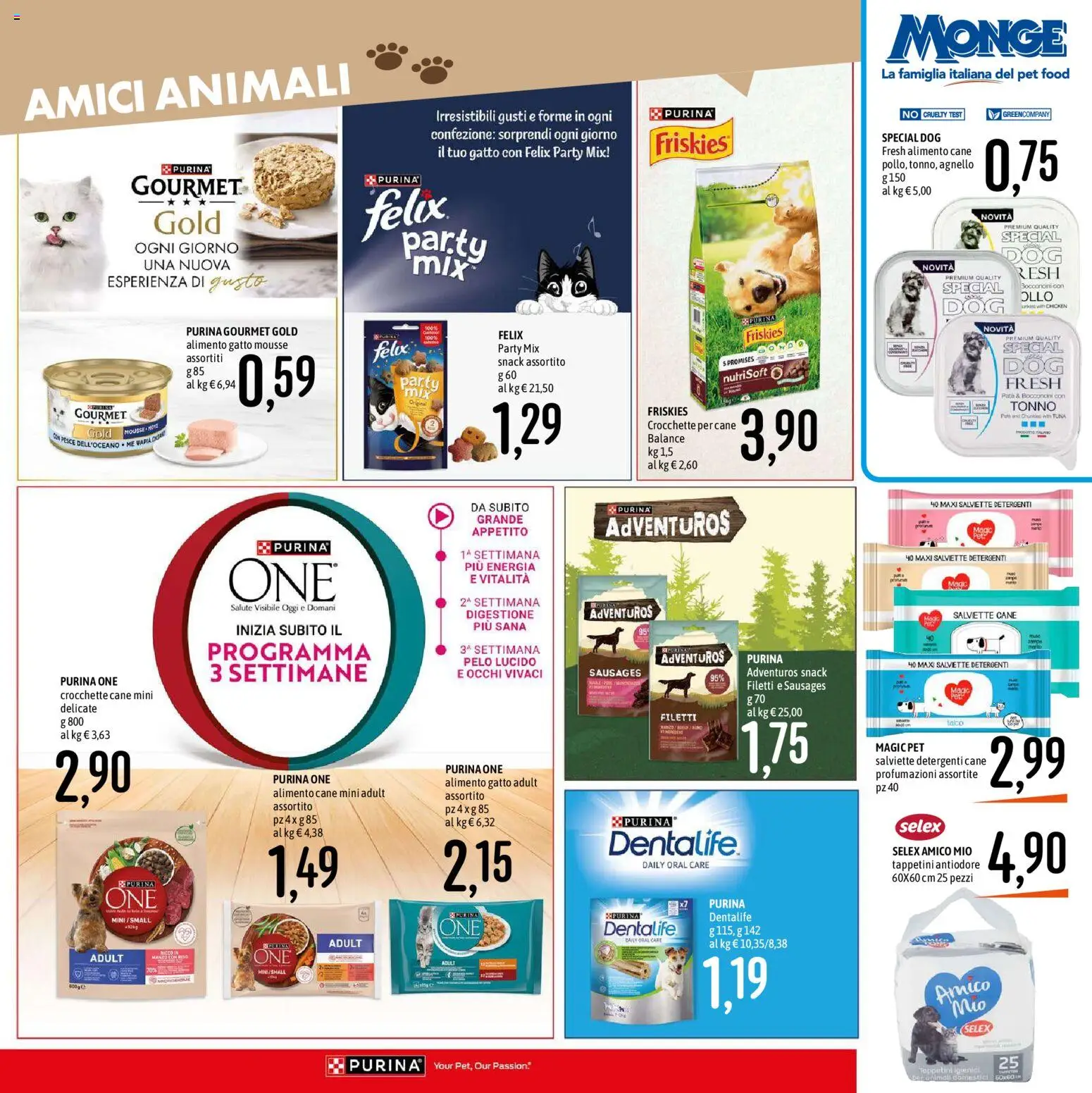 Volantino Emisfero del 09.04.2026 | Pagina: 21 | Prodotti: Pesce, Crocchette, Tonno, Crocchette cane