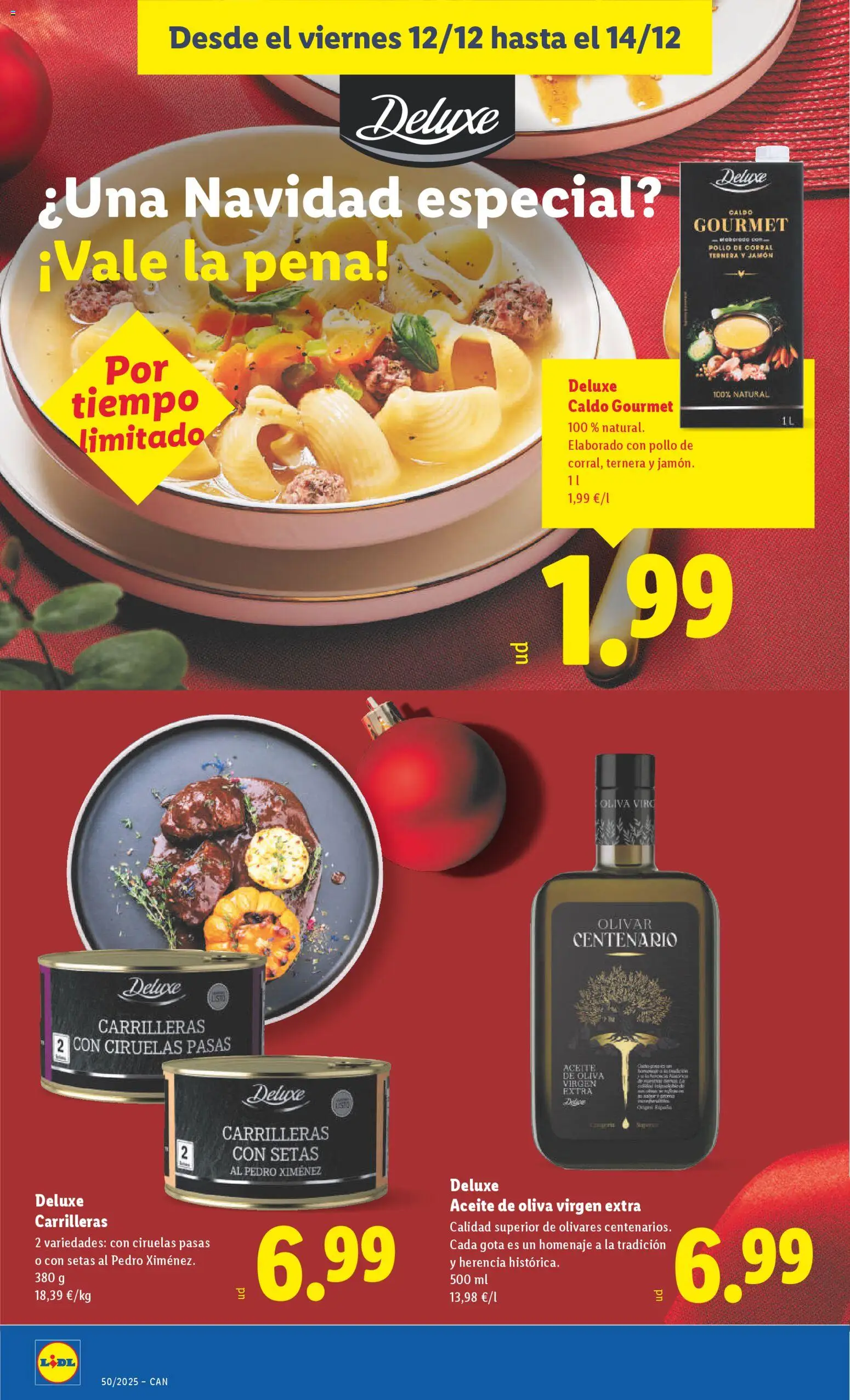 Lidl - Canarias │ válido desde el 08.12.2025 | Página: 36 | Productos: Aceite, Jamón, Aceite de oliva, Aceite de oliva virgen extra