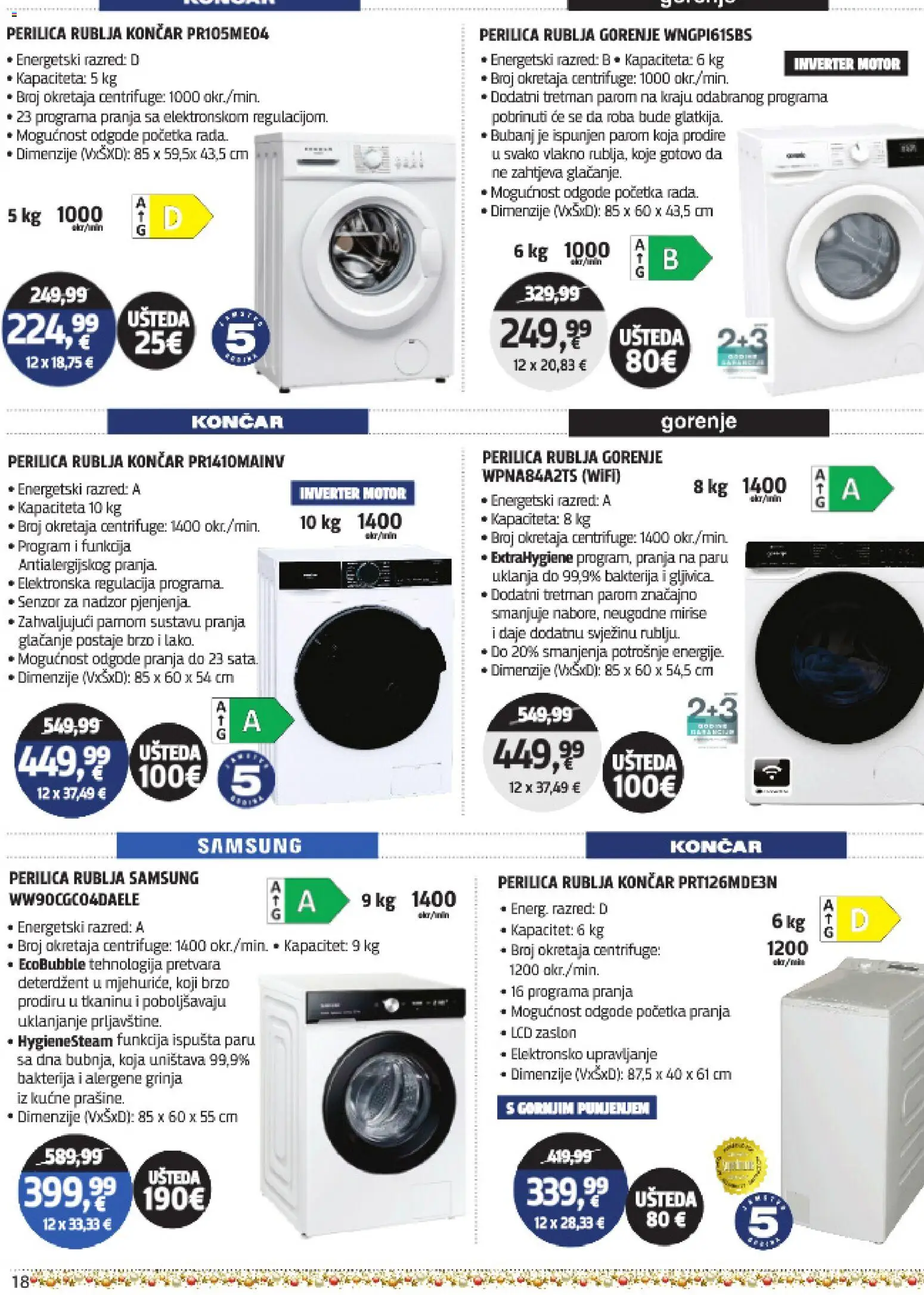 Centar Tehnike katalog | vrijedi od 15.12.2025 | Stranica: 18 | Proizvodi: Perilica rublja, Deterdžent
