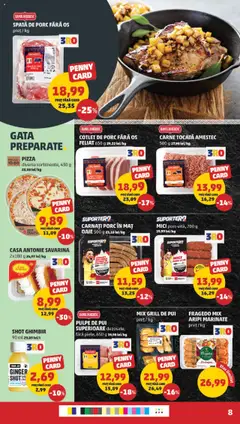 PIZZA, diverse sortimente, 430 g 23,00 lei/kg – valabil de la 27.08.2025 | Pagină: 8 | Produse: Lait de coco, Hacıyatmaz Kedi Oyuncağı, Mici, Carne tocată