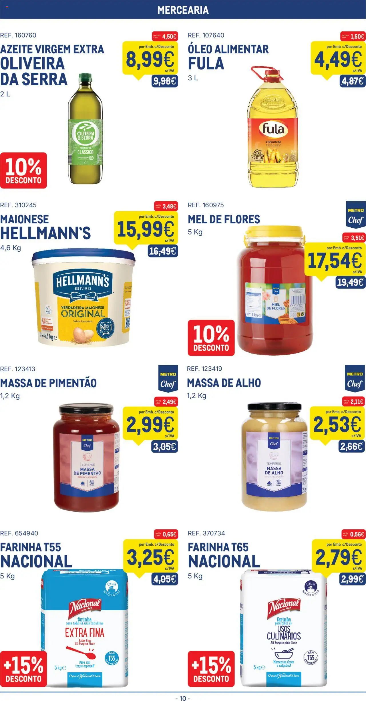 Makro folheto │ válido de 14.10.2025 | Página: 10 | Produtos: Azeite, Flores, Pimentão, Maionese
