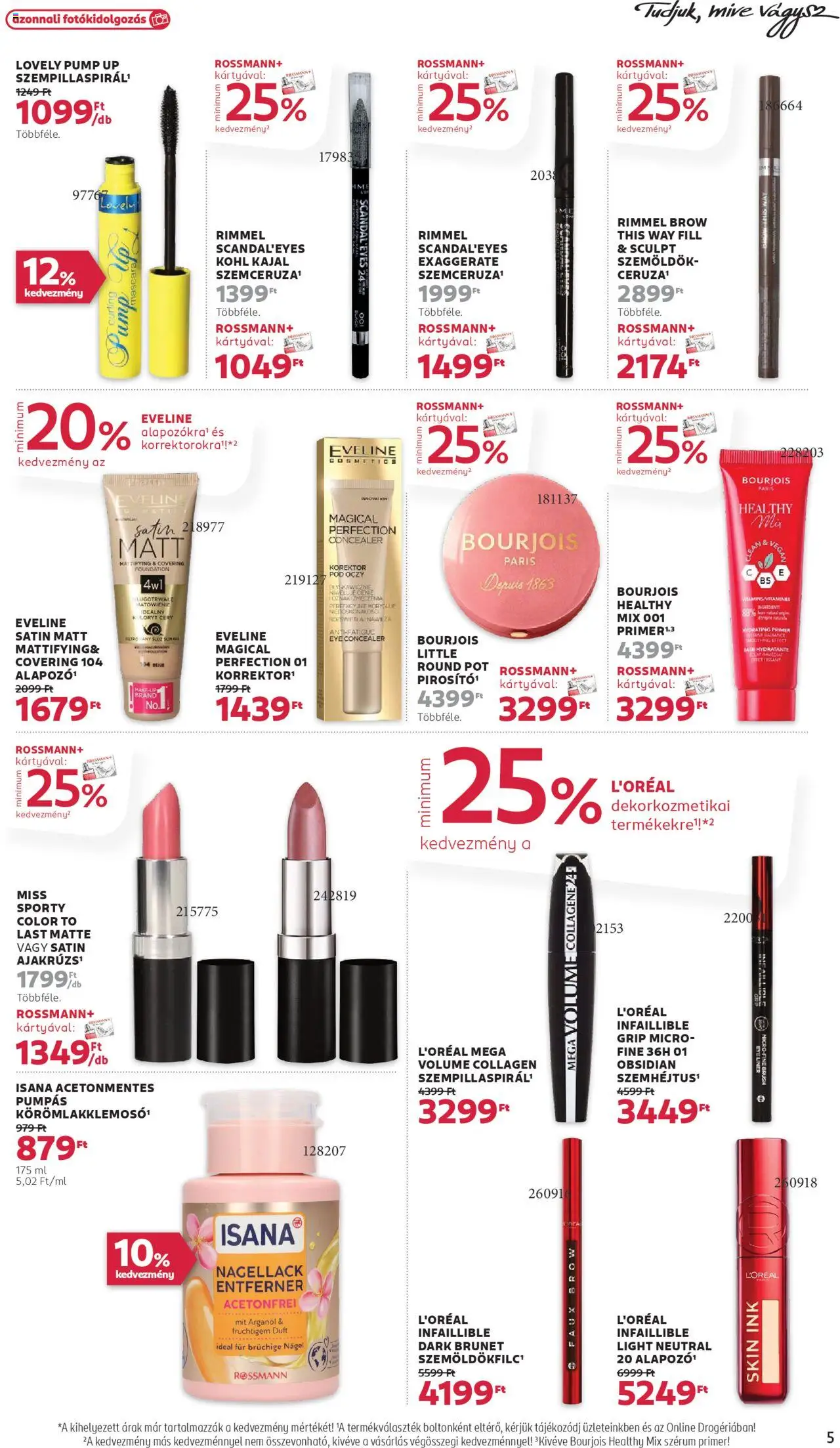 Rossmann akciós ujság - amely érvényes a következő dátumtól: 22.09.2025 | Oldal: 5 | Termékek: Ajakrúzs