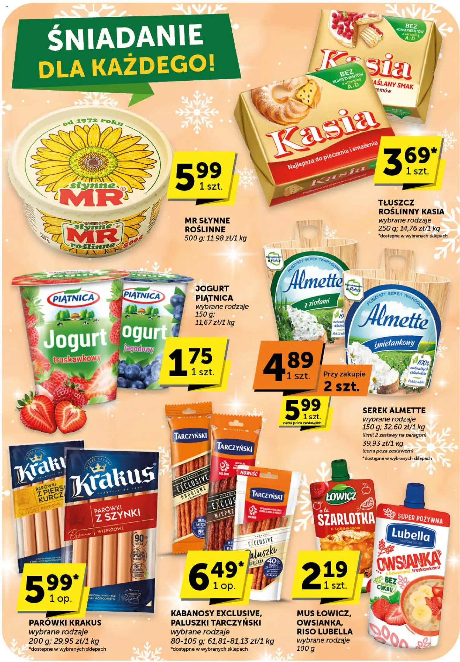 ABC Gazetka - Market od 22.01.2026 | Strona: 14 | Produkty: Serek, Kabanosy, Paluszki, Jogurt