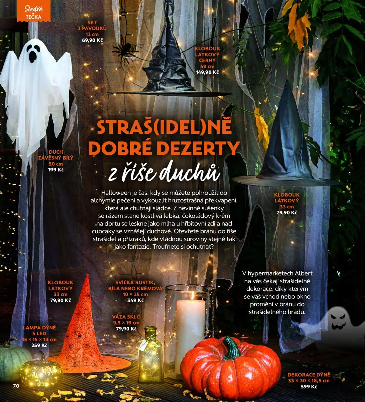 Albert magazín od 01.10.2025 | Strana: 70 | Produkty: Váza, Lampa, LED, Dekorace