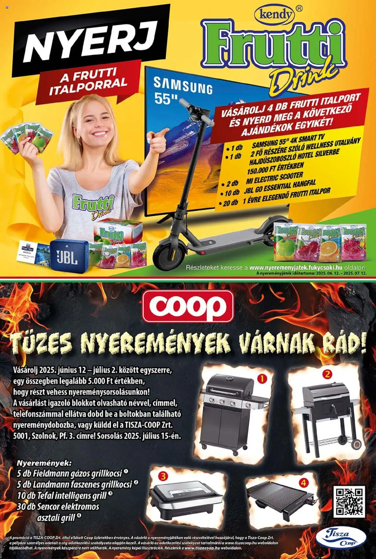 COOP akciós ujság - amely érvényes a következő dátumtól: 12.06.2025 | Oldal: 10 | Termékek: Tefal, Grill, TV, Italpor