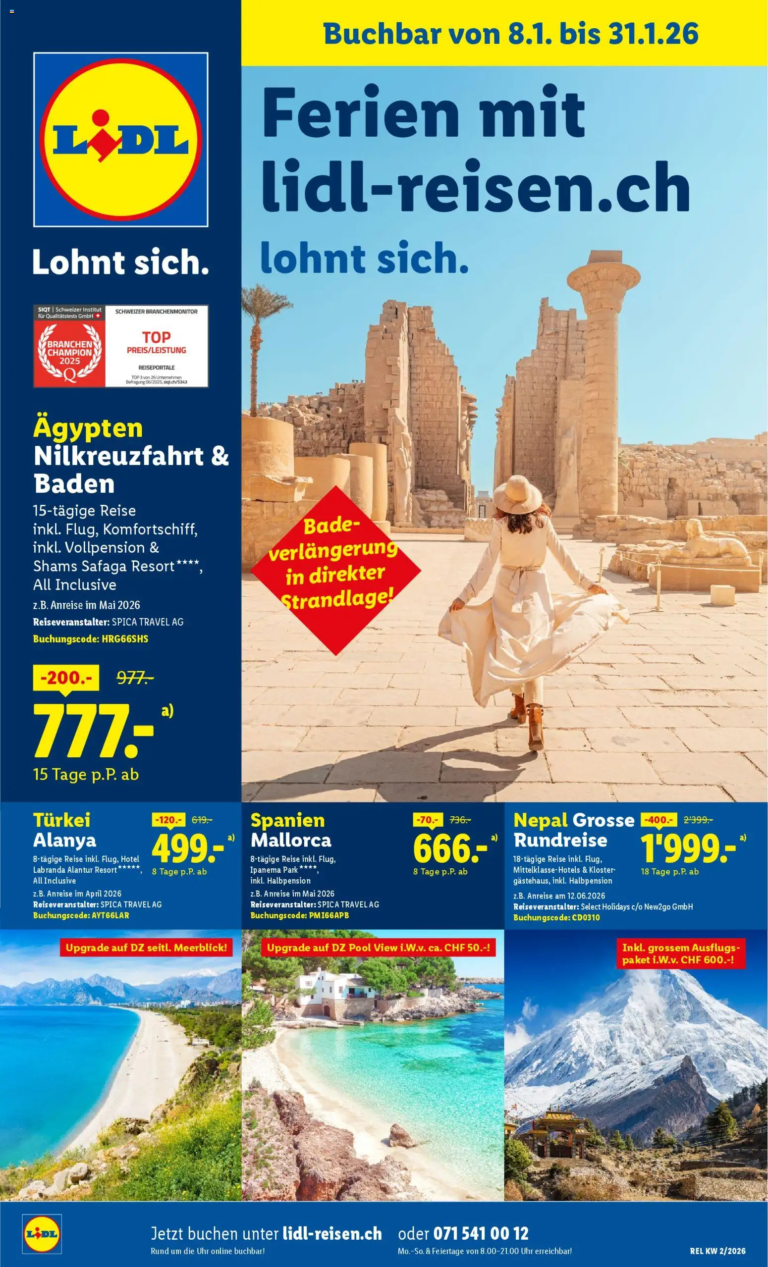 Lidl Aktionen Januar Sonderflyer – gültig ab 08.01.2026 | Seite: 1 | Produkte: Uhr, Top