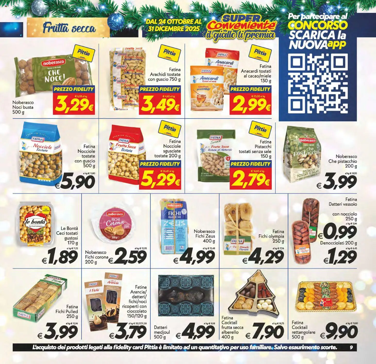Volantino SuperConveniente del 27.12.2025 | Pagina: 9 | Prodotti: Cioccolato, Sale, Noci, Vassoio