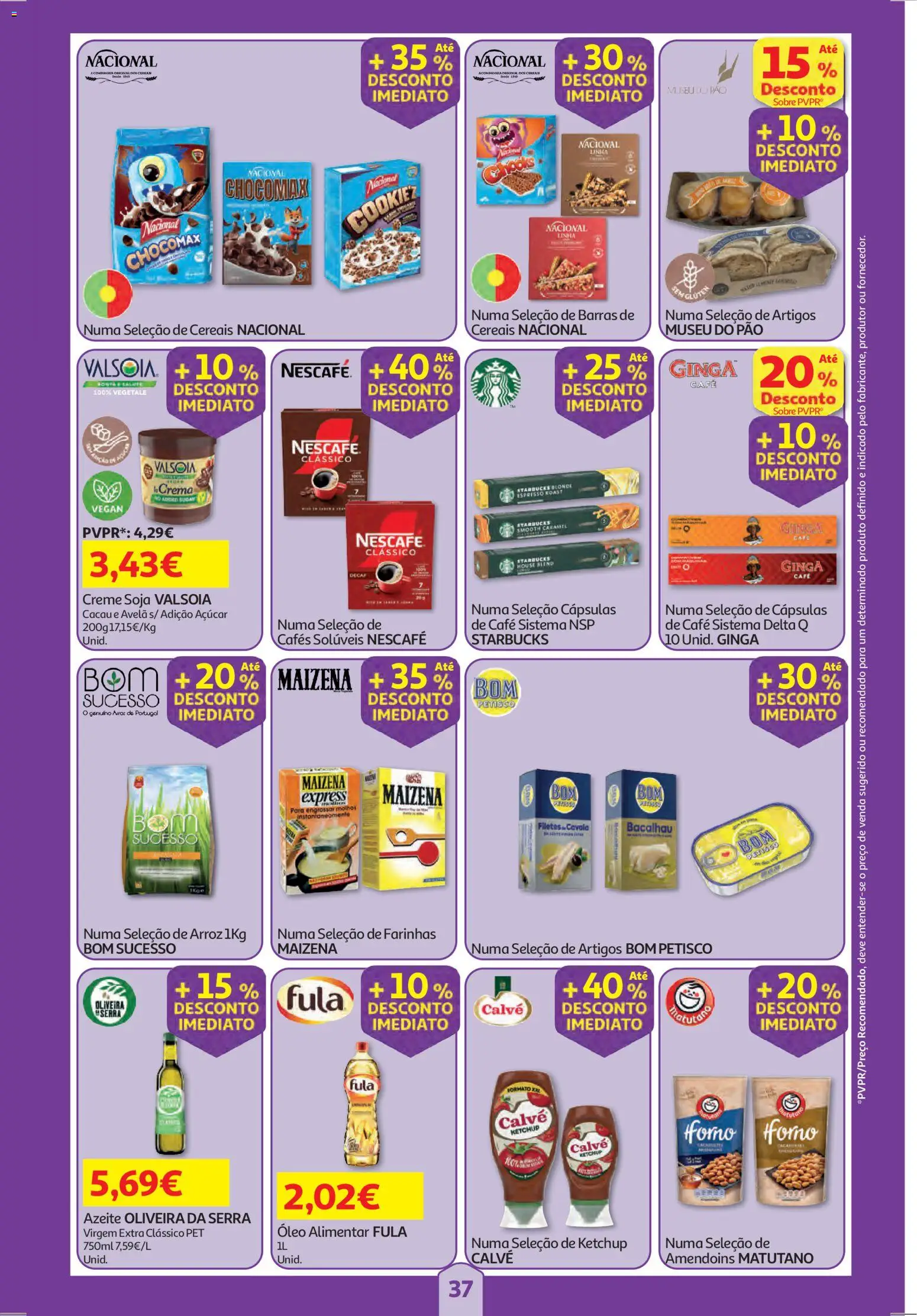 Auchan folheto │ válido de 19.02.2026 | Página: 37 | Produtos: Amendoins, Café, Arroz, Cereais