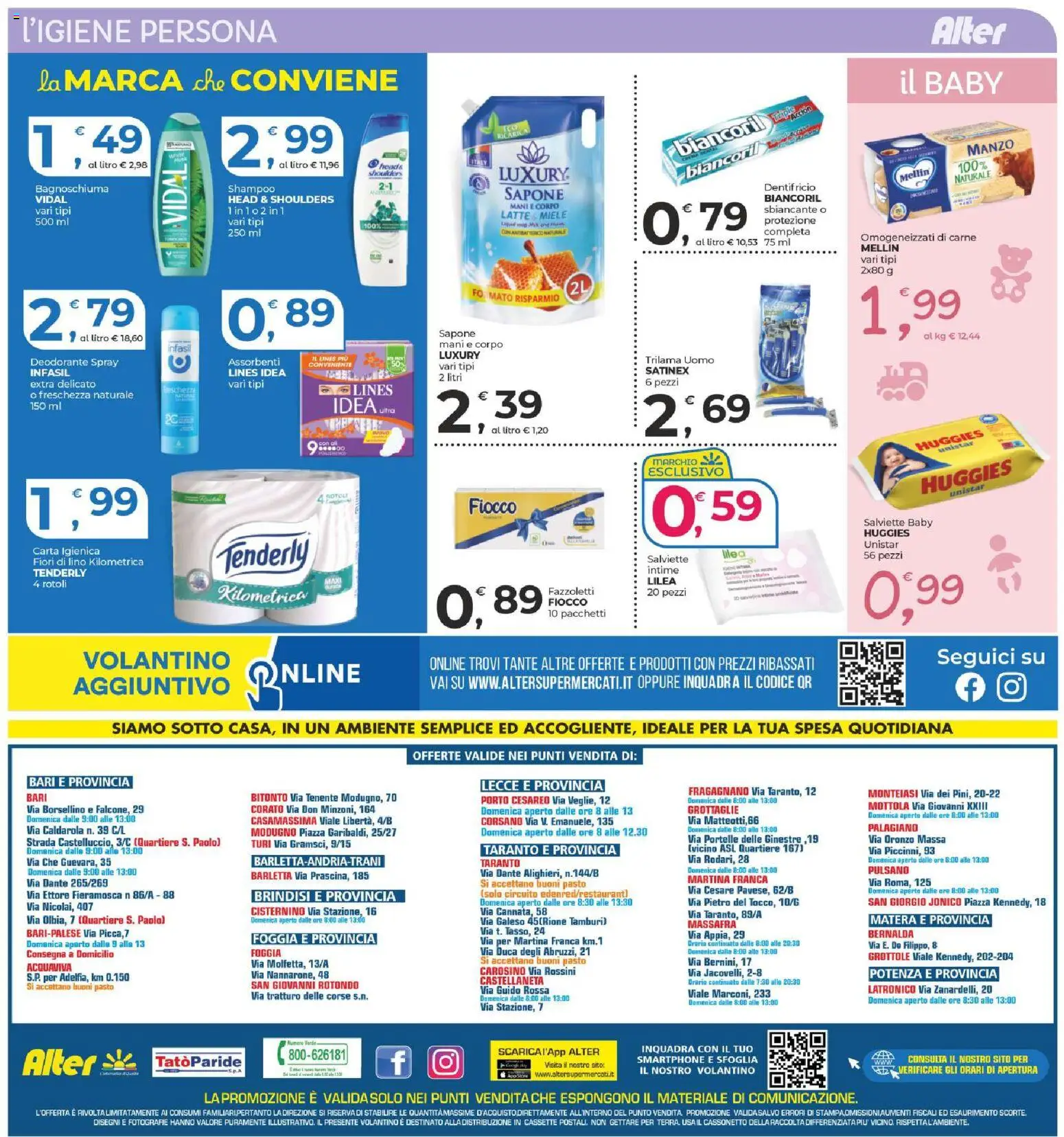 Volantino Alter Discount del 25.03.2026 | Pagina: 16 | Prodotti: Deodorante, Dentifricio, Manzo, Fazzoletti