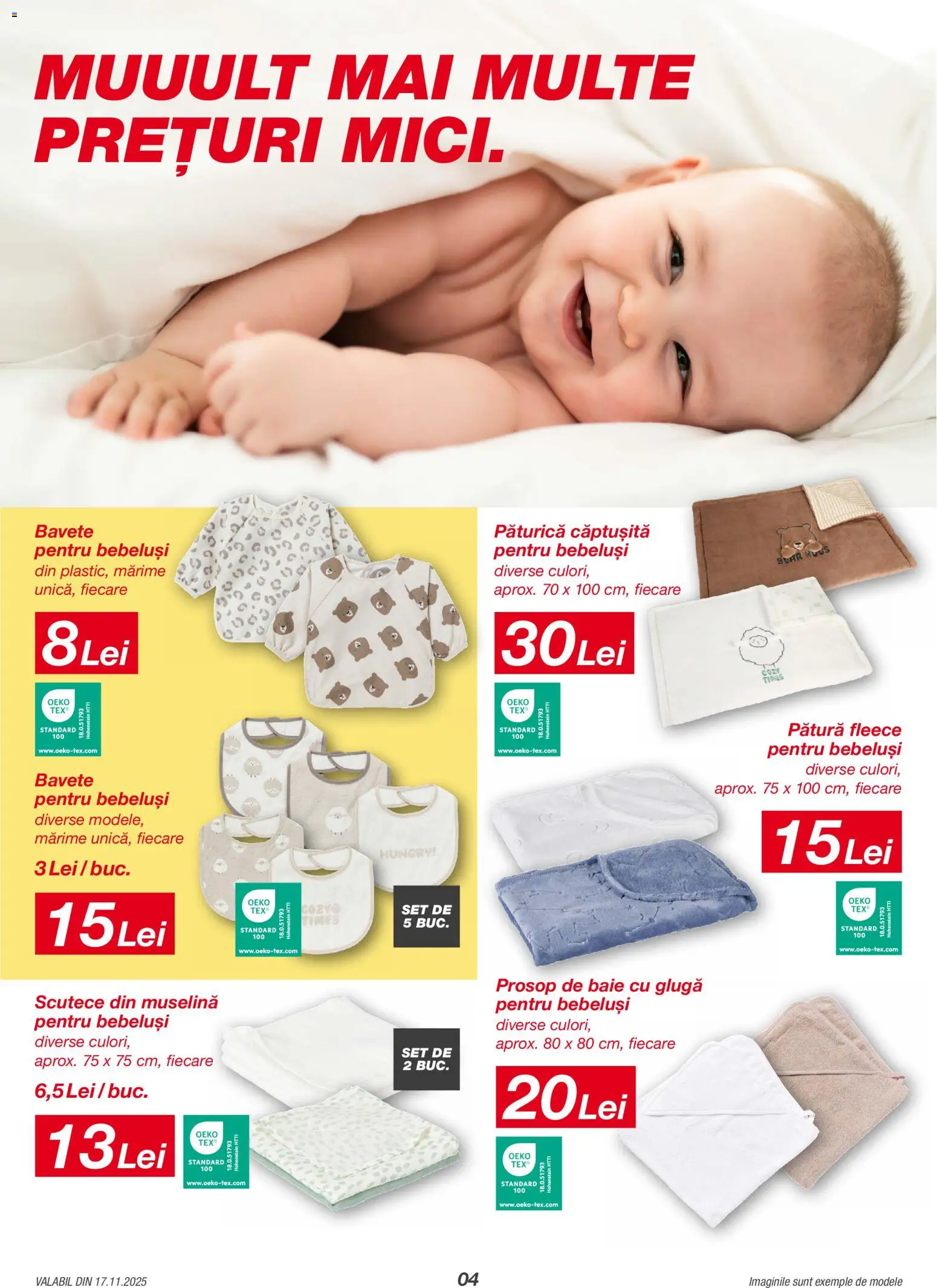 Noul catalog Kik – valabil de la 17.11.2025 | Pagină: 4 | Produse: Prosop de baie, Pătură, Scutece