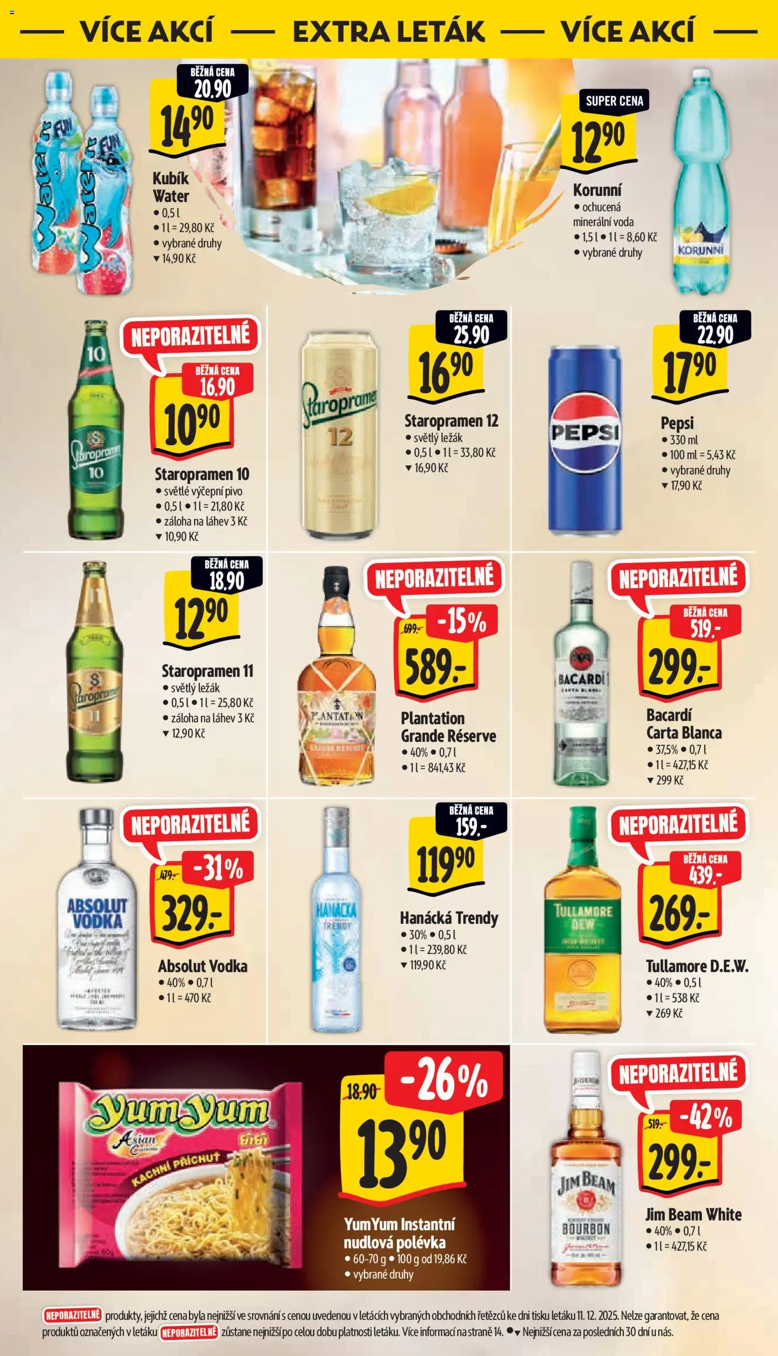 Albert leták - Supermarket od 17.12.2025 | Strana: 40 | Produkty: Staropramen, Pivo, Jim Beam, Bourbon