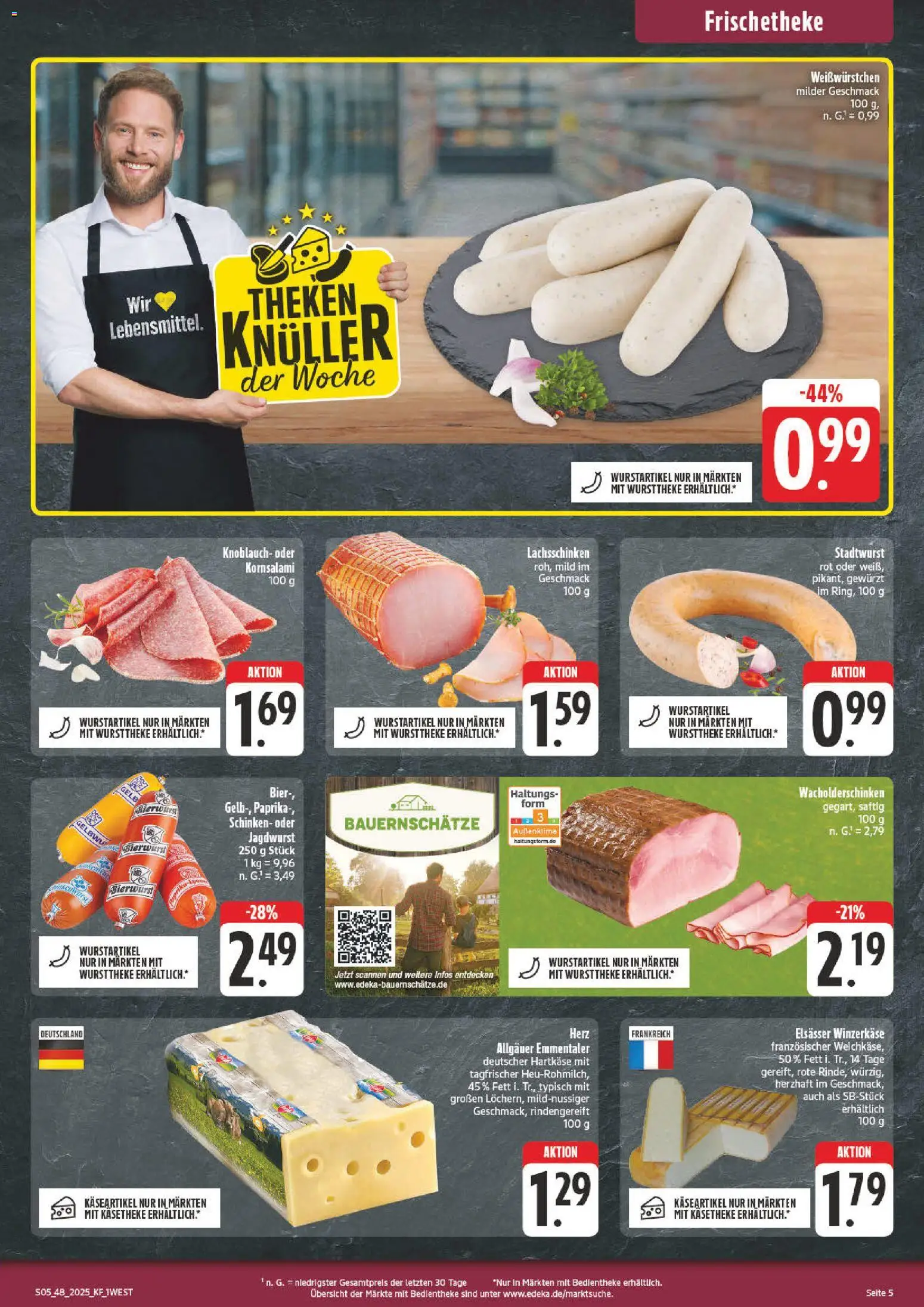nah & gut - Black Friday – gültig ab 24.11.2025 | Seite: 5 | Produkte: Theke, Wurst, Knoblauch, Schinken