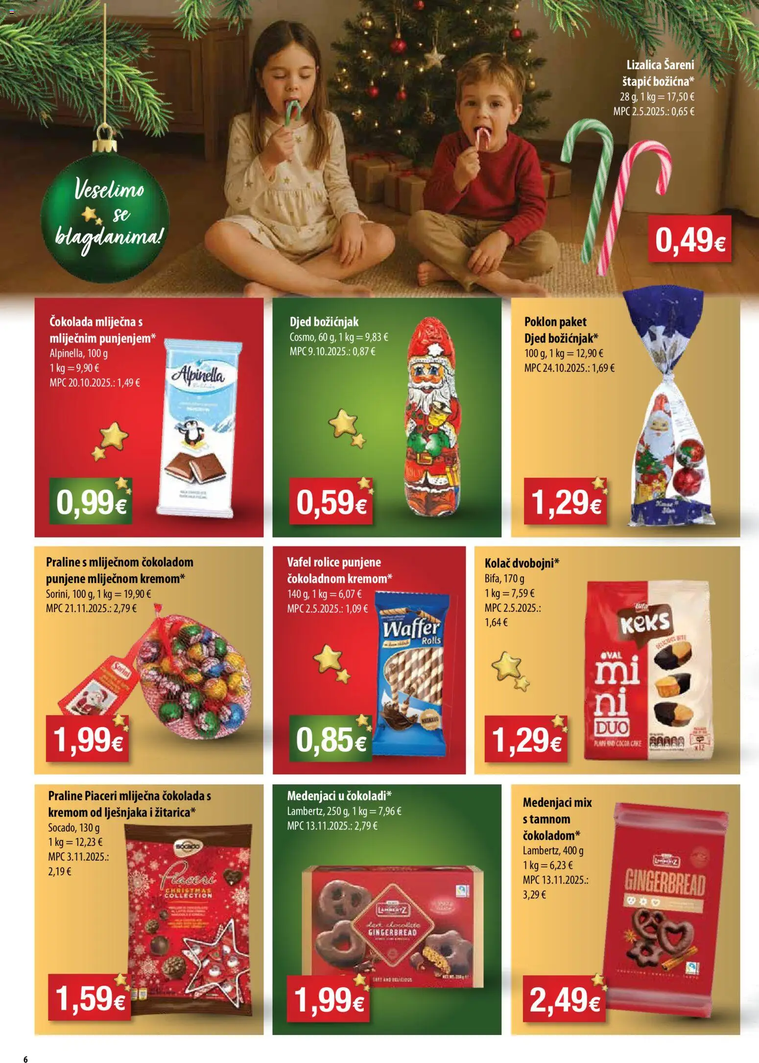 NTL katalog | vrijedi od 10.12.2025 | Stranica: 6 | Proizvodi: Praline, Čokolada, Keks