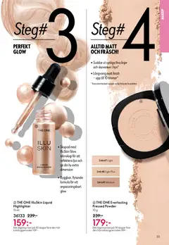 THE ONE IlluSkin Liquid Highlighter, Skapad med IlluSkin Glow teknologi för att reflektera ljus och ge din hy extra dimension. Byggbar, flytande formula för ett anpassningsbart glow. 15 ml. - Förhandsvisning av reklamblad från butik Oriflame aktuell från 29.10.2025 | Sida: 33
