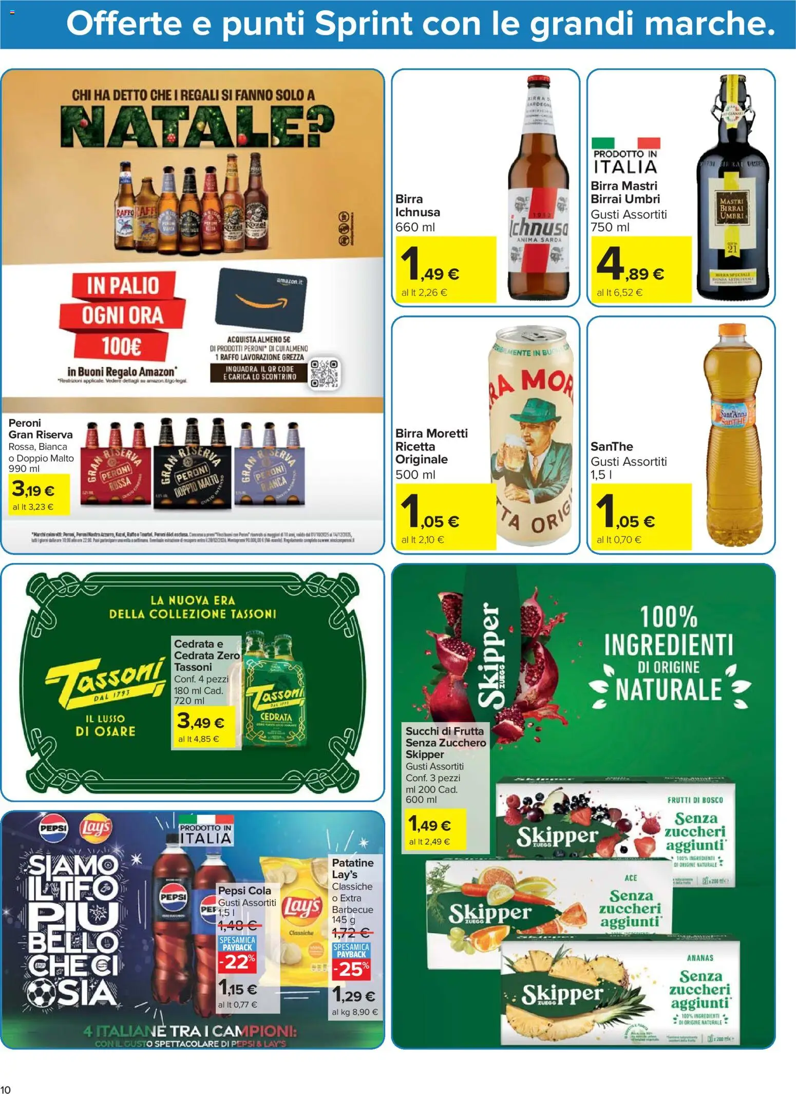 Volantino Carrefour del 04.11.2025 | Pagina: 10 | Prodotti: Birra, Frutta, Barbecue, The