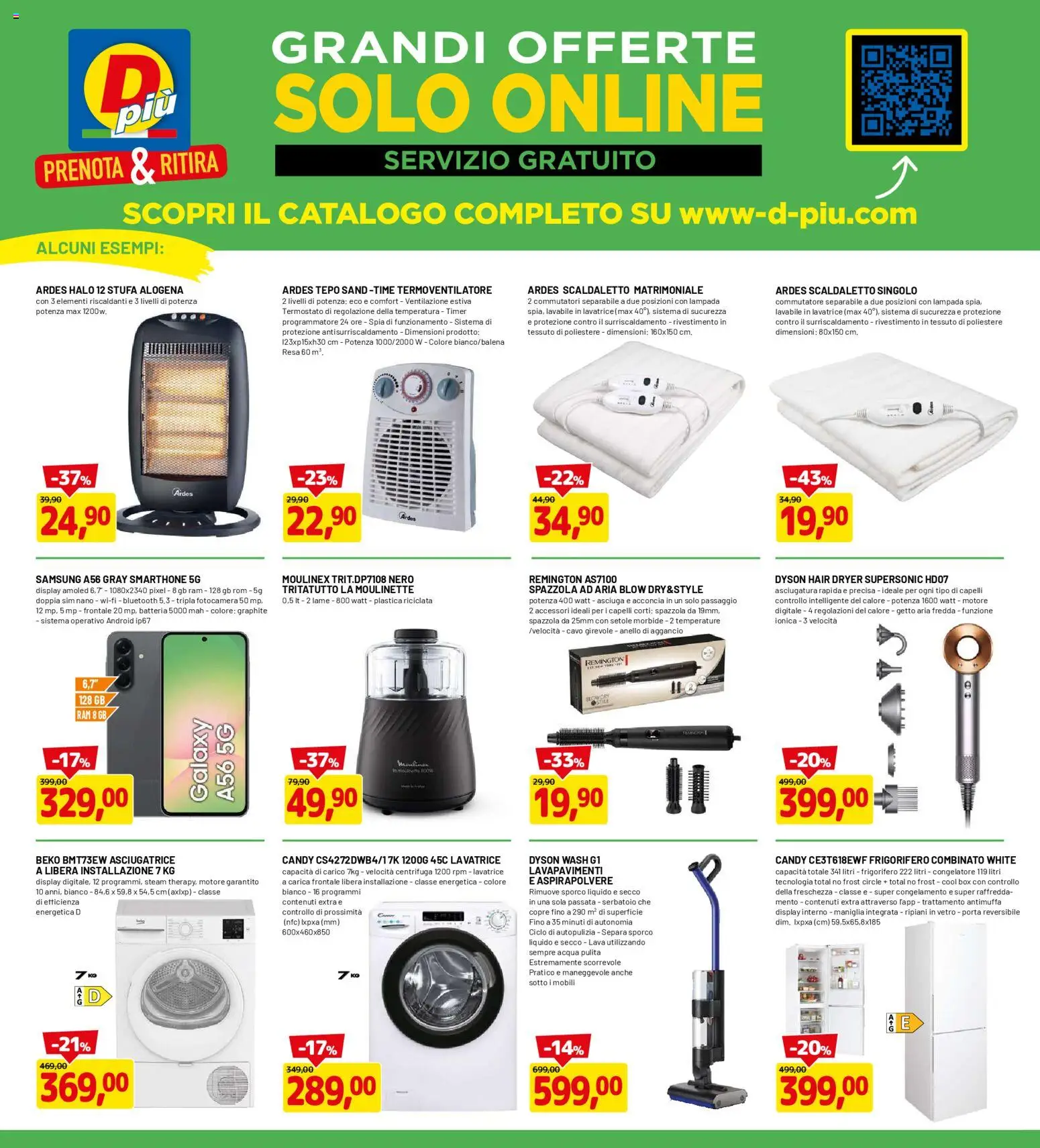 Volantino D Più del 06.11.2025 | Pagina: 18 | Prodotti: Centrifuga, Fotocamera, Frigorifero, Aspirapolvere