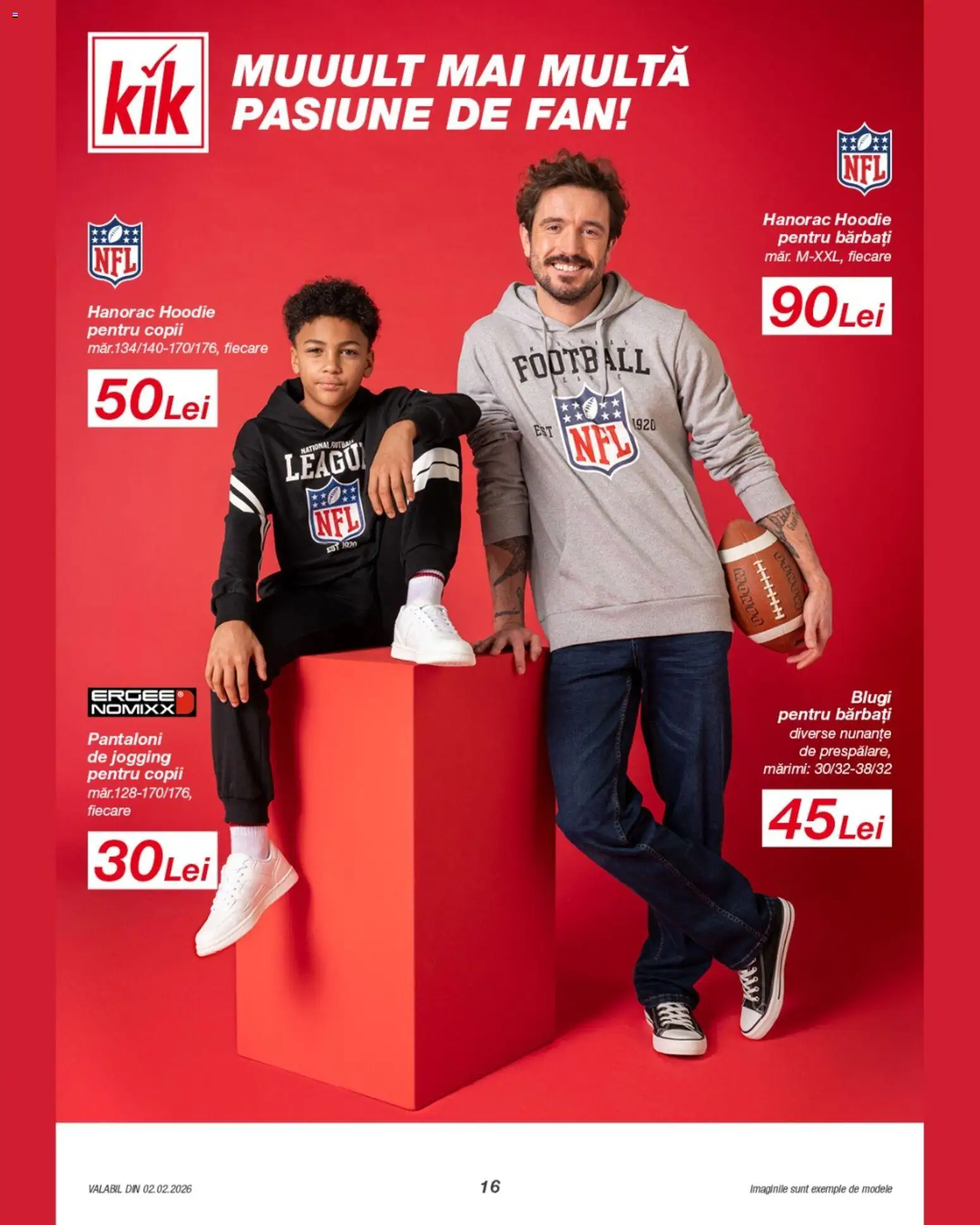 Noul catalog Kik – valabil de la 02.02.2026 | Pagină: 16 | Produse: Blugi, Pantaloni, Keşe