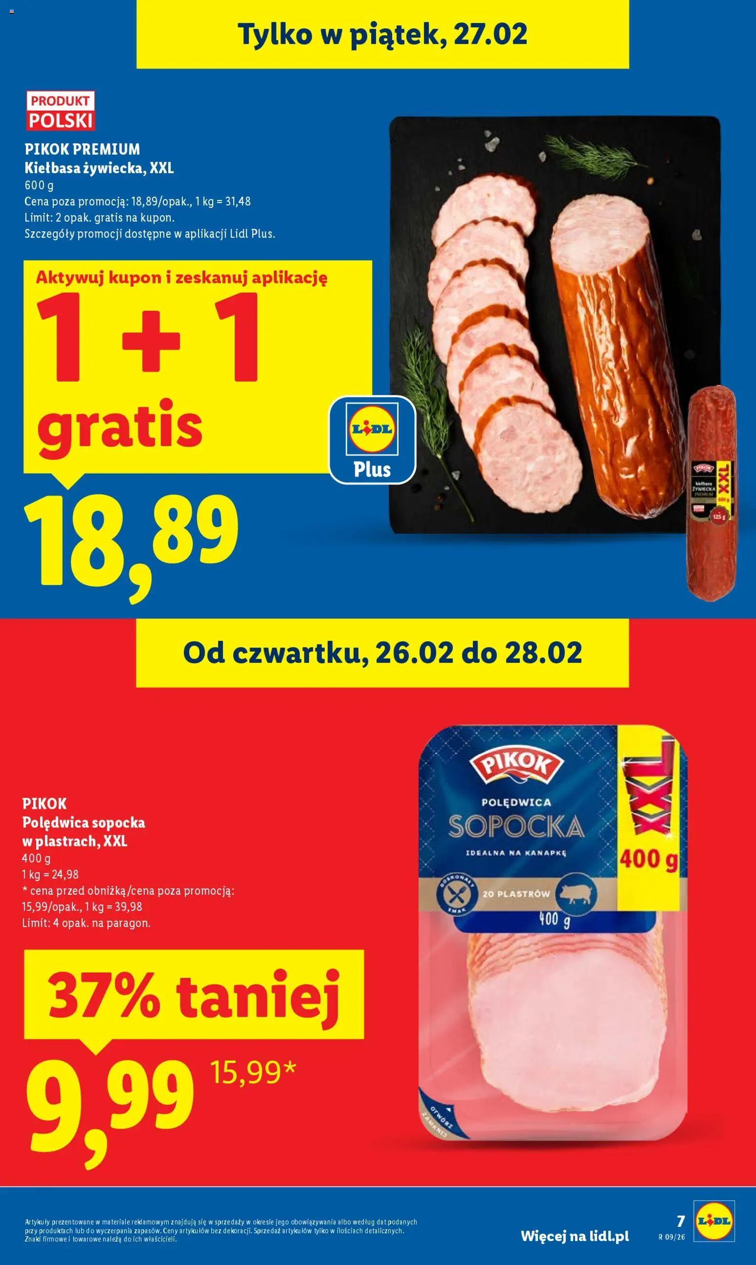 Lidl Polsko leták od 26.02.2026 | Strana: 7 | Produkty: Pikok
