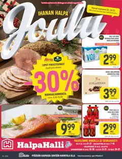 Halpa Halli-mainoslehti voimassa 22.12.2025 alkaen