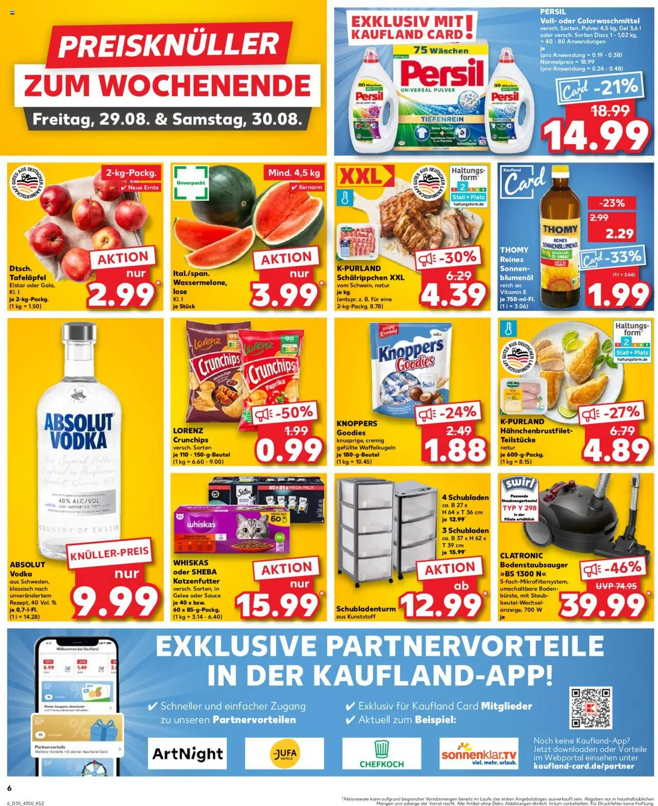 Kaufland prospekt Frankfurt (Oder)	 - gültig ab dem 28.08.2025 | Seite: 6 | Produkte: Sheba, Sonnenblumenol, Lorenz crunchips, Chips