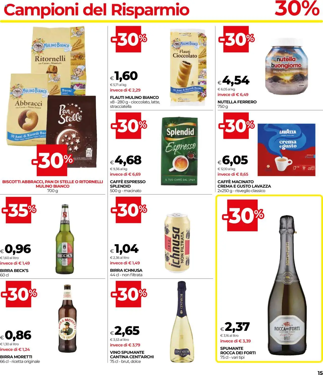 Volantino COOP del 14.08.2025 | Pagina: 15 | Prodotti: Crema, Spumante, Stracciatella, Macinato
