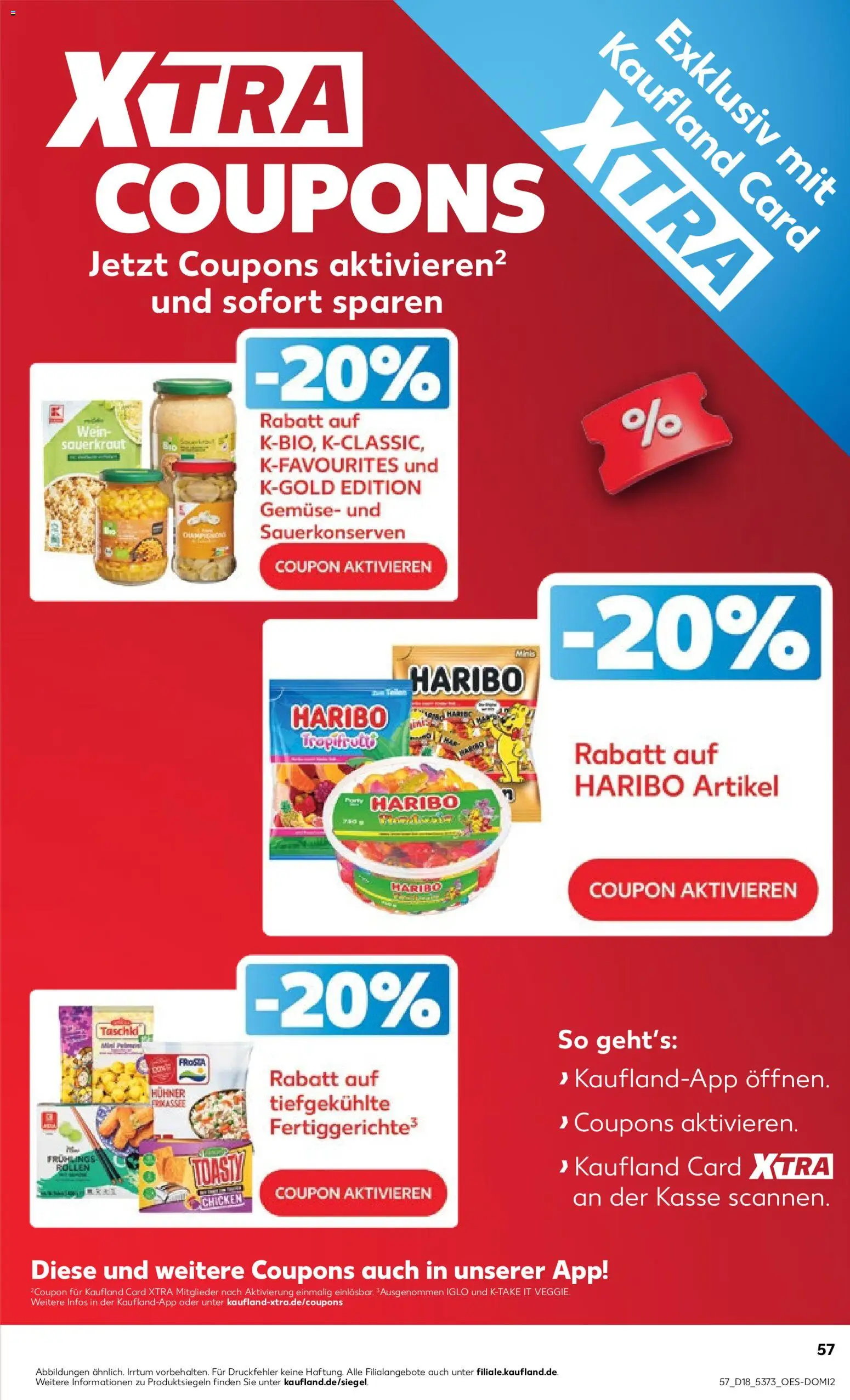 Kaufland Prospekt Hamburg	 – gültig ab 30.04.2026 | Seite: 57 | Produkte: Haribo, Iglo, Frosta, Fertiggerichte