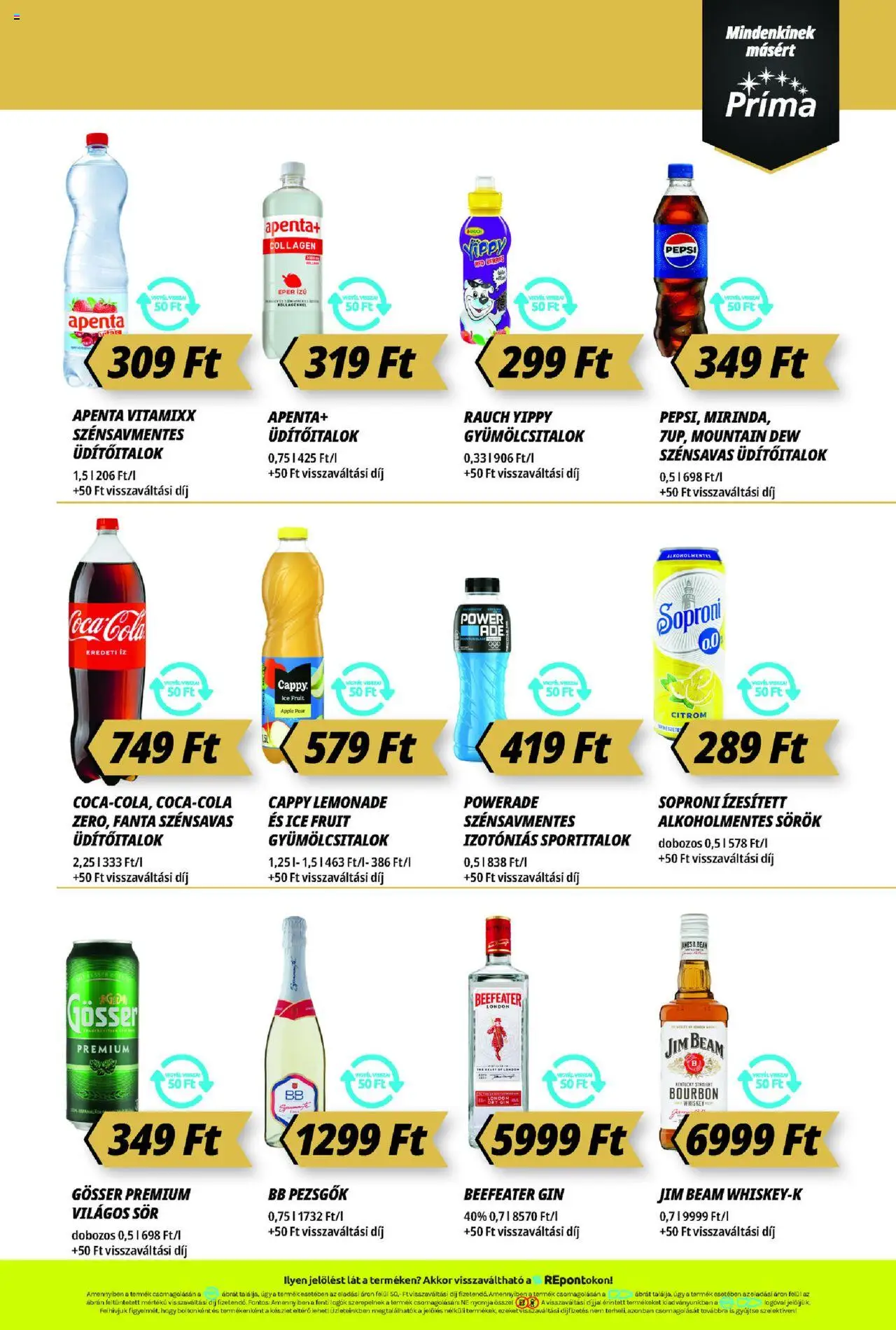 CBA Príma akciós ujság - amely érvényes a következő dátumtól: 21.08.2025 | Oldal: 11 | Termékek: Fanta, Bourbon, Só, Citrom