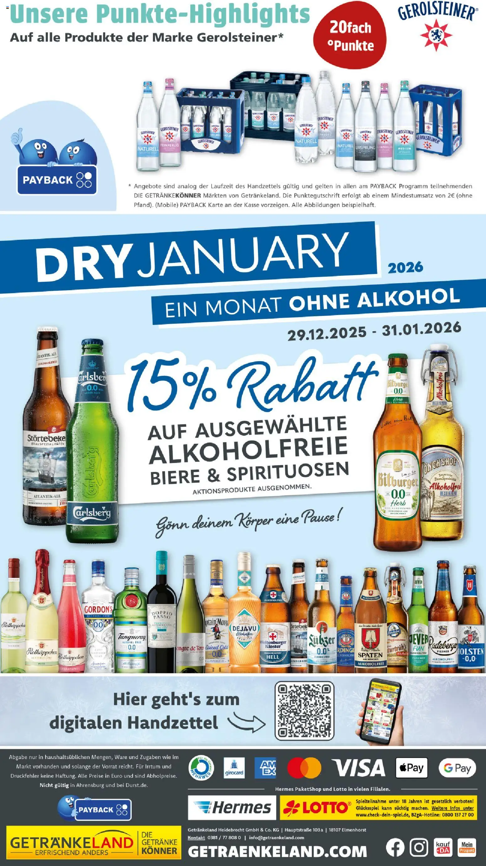 Getränkeland Prospekt 	 – gültig ab 22.12.2025 | Seite: 8 | Produkte: Granatapfel, Carlsberg, Rotkäppchen, Gerolsteiner