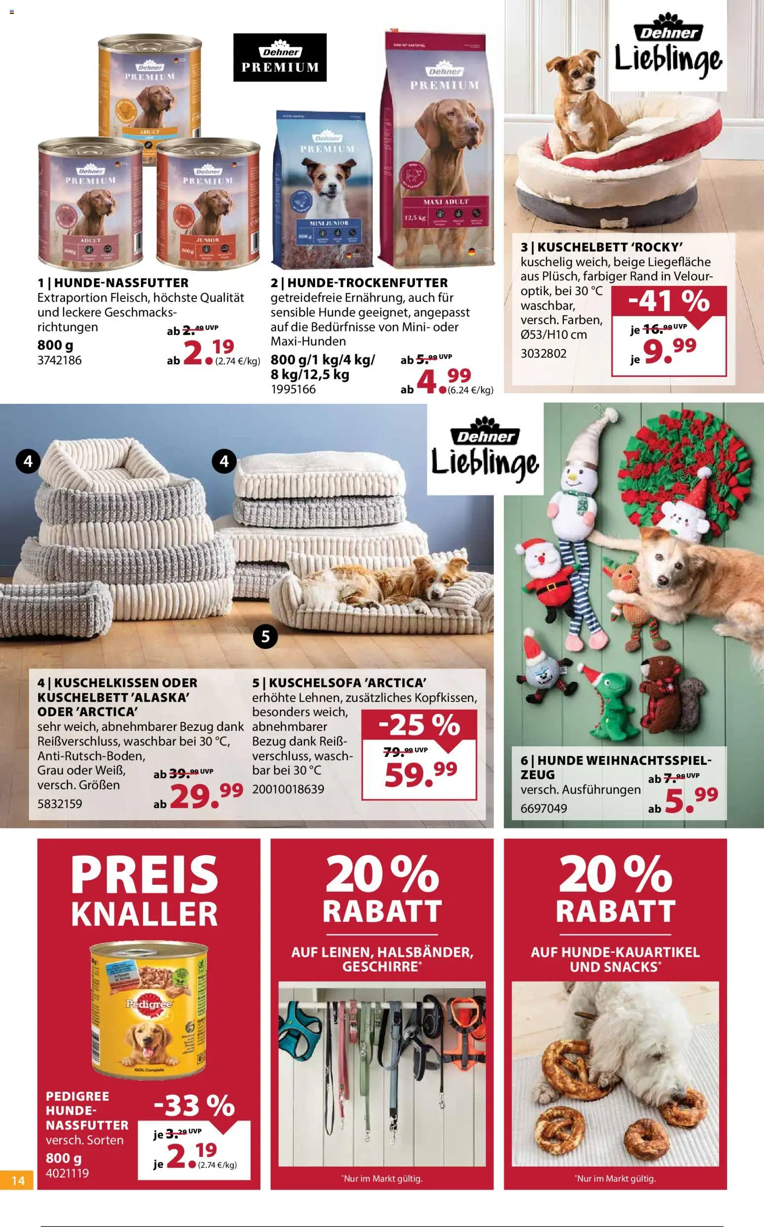 Dehner Prospekt 	 – gültig ab 19.11.2025 | Seite: 14 | Produkte: Pedigree