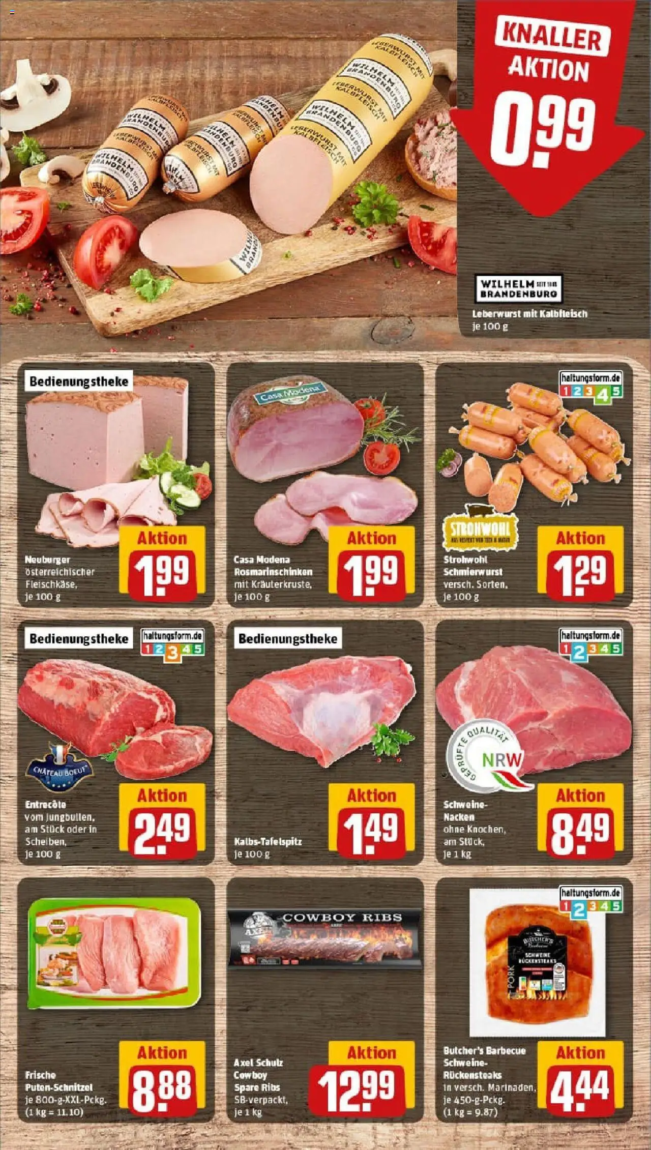 Rewe prospekt Frechen-Bachem	 - gültig ab dem 29.06.2025 | Seite: 10 | Produkte: Spare ribs, Entrecote, Putenschnitzel, Wurst