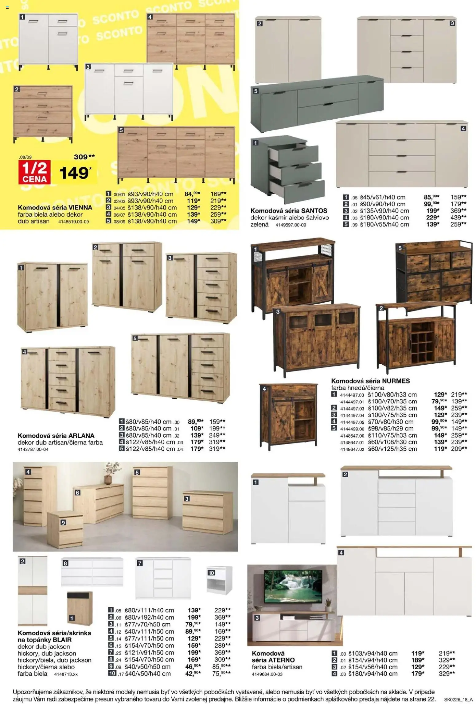 Nové Sconto nábytok akcie – leták je platný od 21.01.2026 | Strana: 18 | Produkty: Topánky
