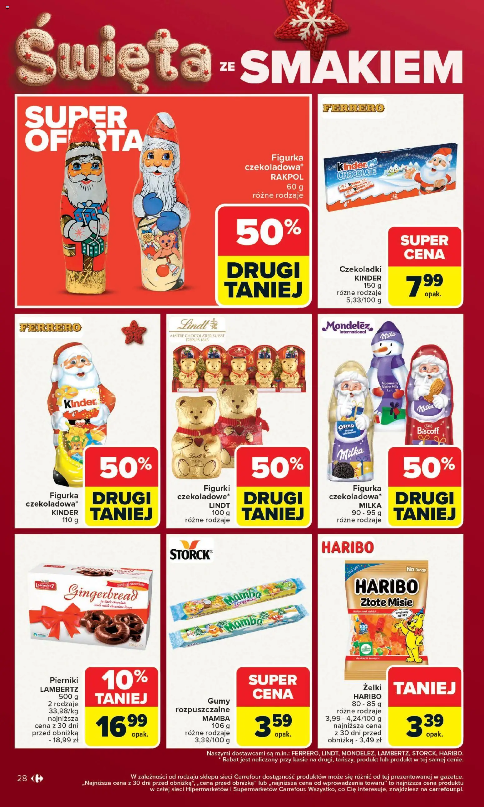 Carrefour Gazetka od 15.12.2025 | Strona: 32 | Produkty: Pierniki, Czekoladki, Figurki, Żelki