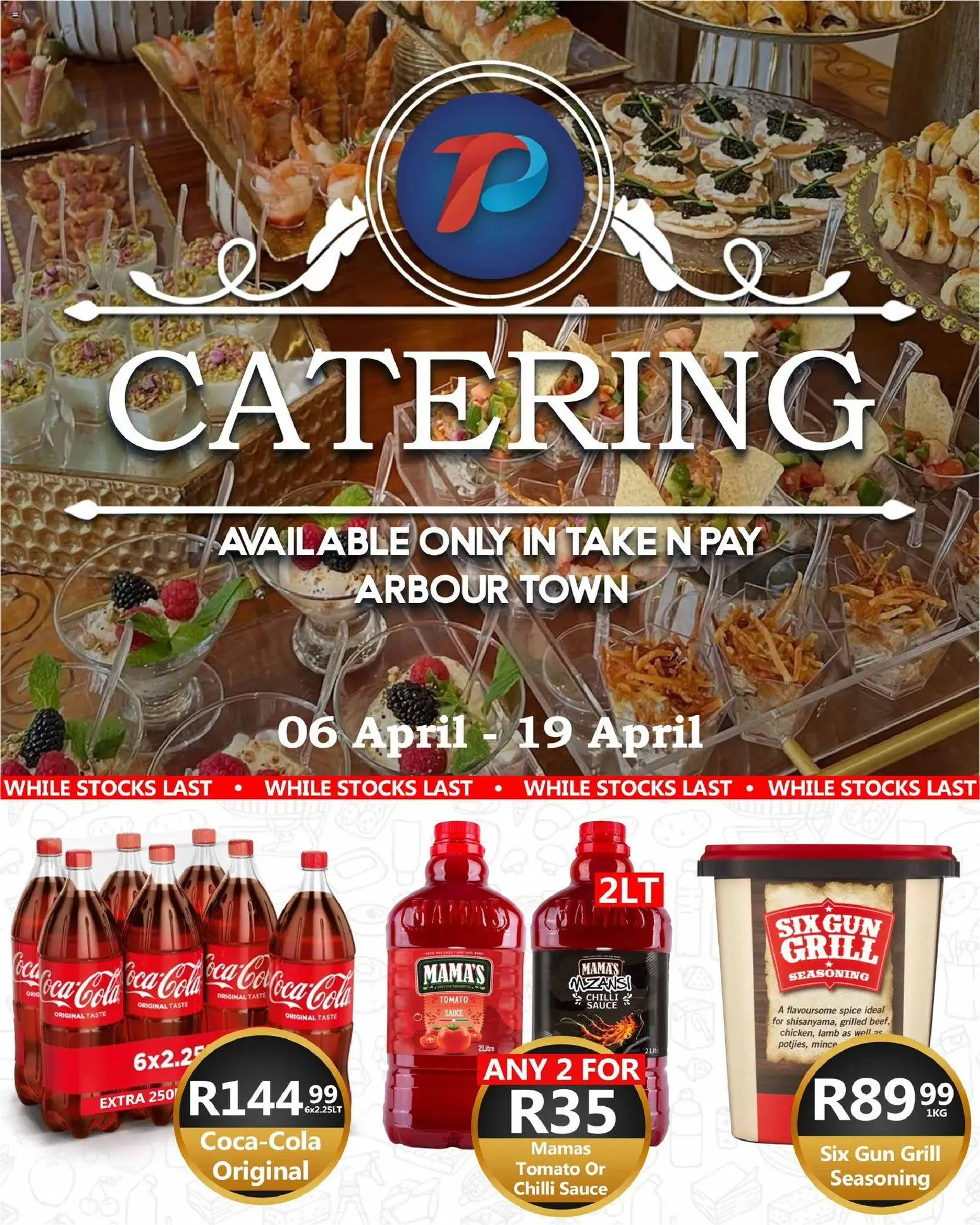 New Take n Pay catalogue – valid from 13.04.2026 | Page: 32 | Products: Grill, Seasoning, Sauce, Chilli