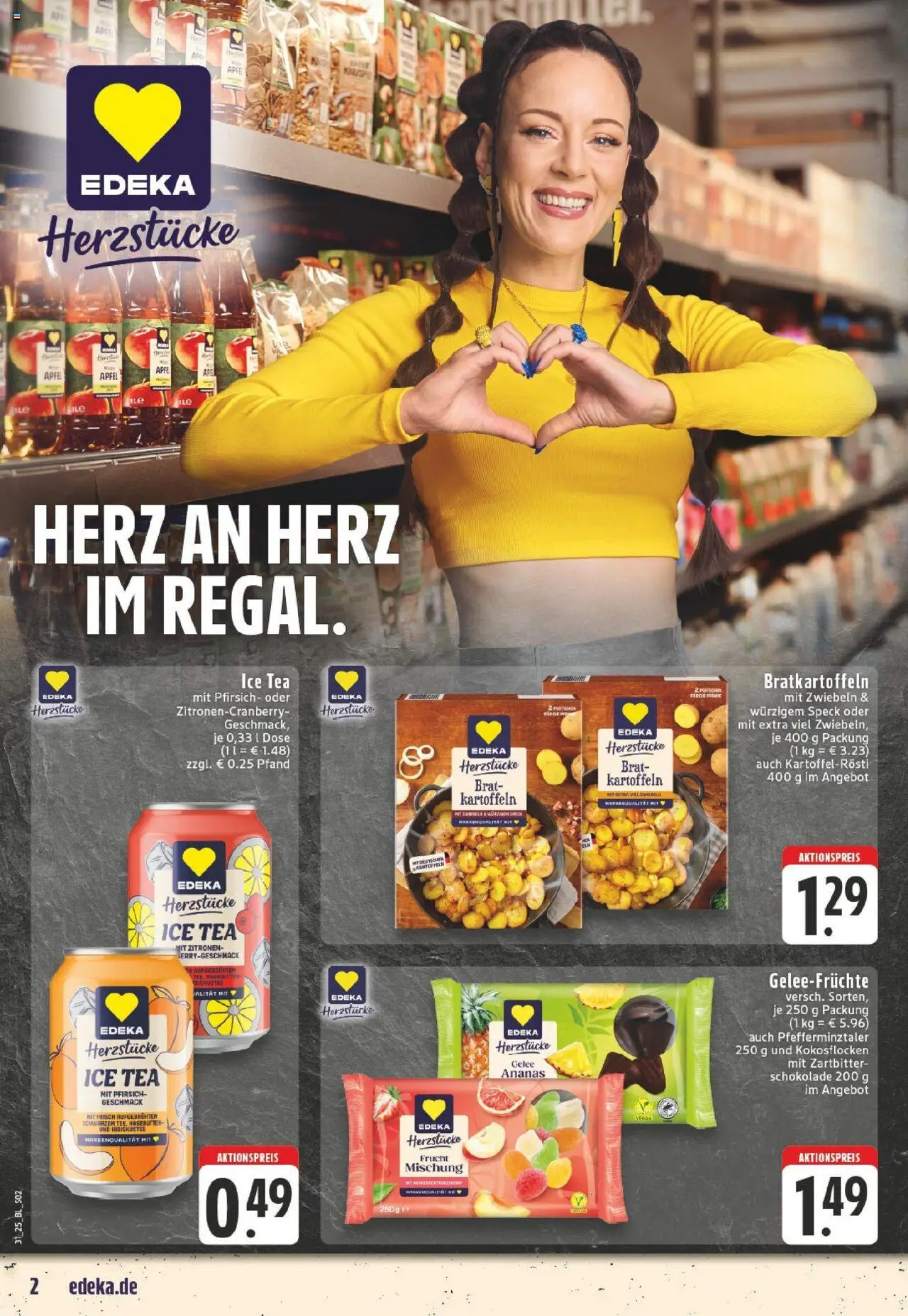 Edeka prospekt Bergheim	 - gültig ab dem 27.07.2025 | Seite: 2 | Produkte: Ananas, Kartoffeln, Zwiebeln, Pfirsich