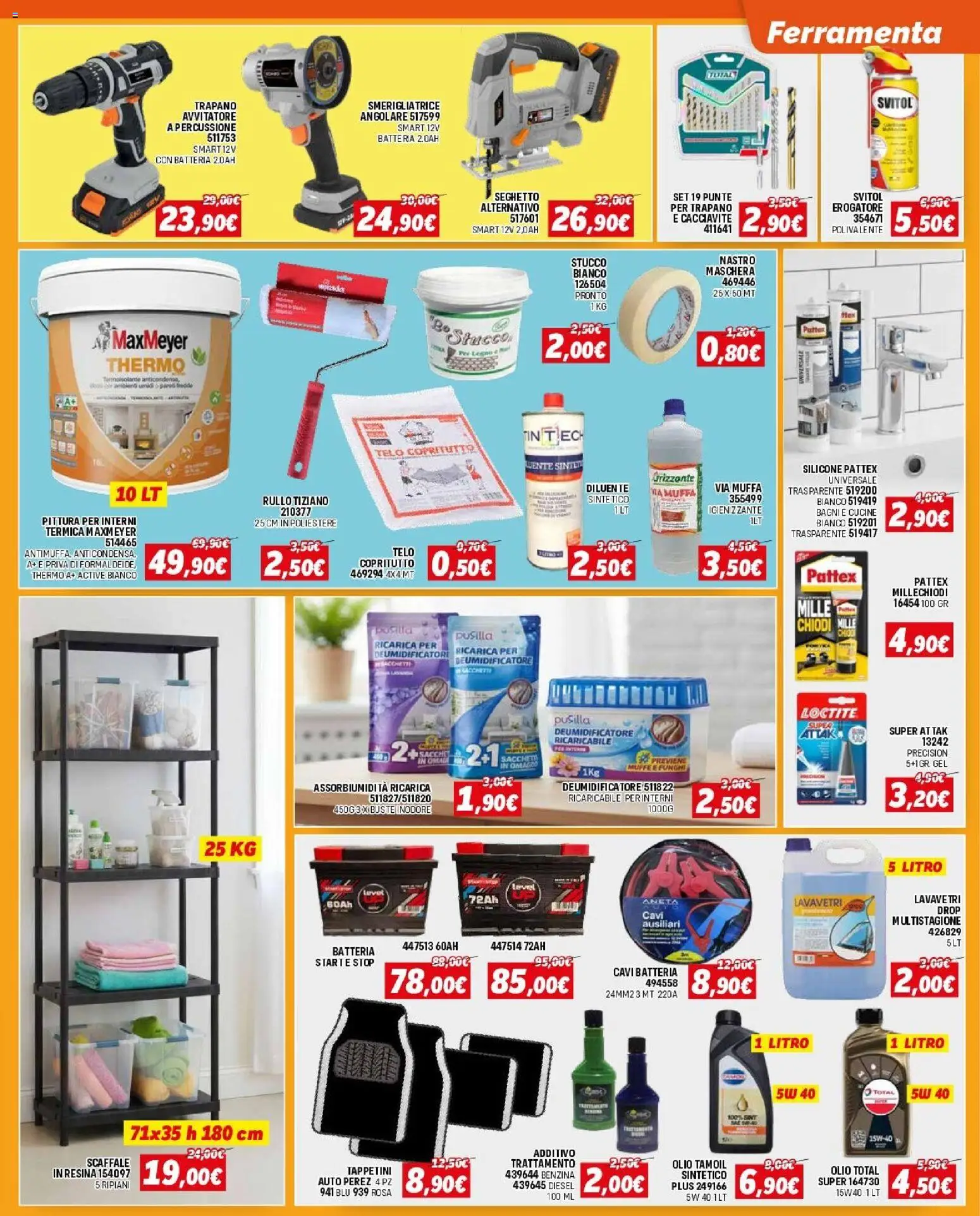 Volantino Orizzonte del 12.02.2026 | Pagina: 7 | Prodotti: Cucine, Funghi, Chiodi, Batteria