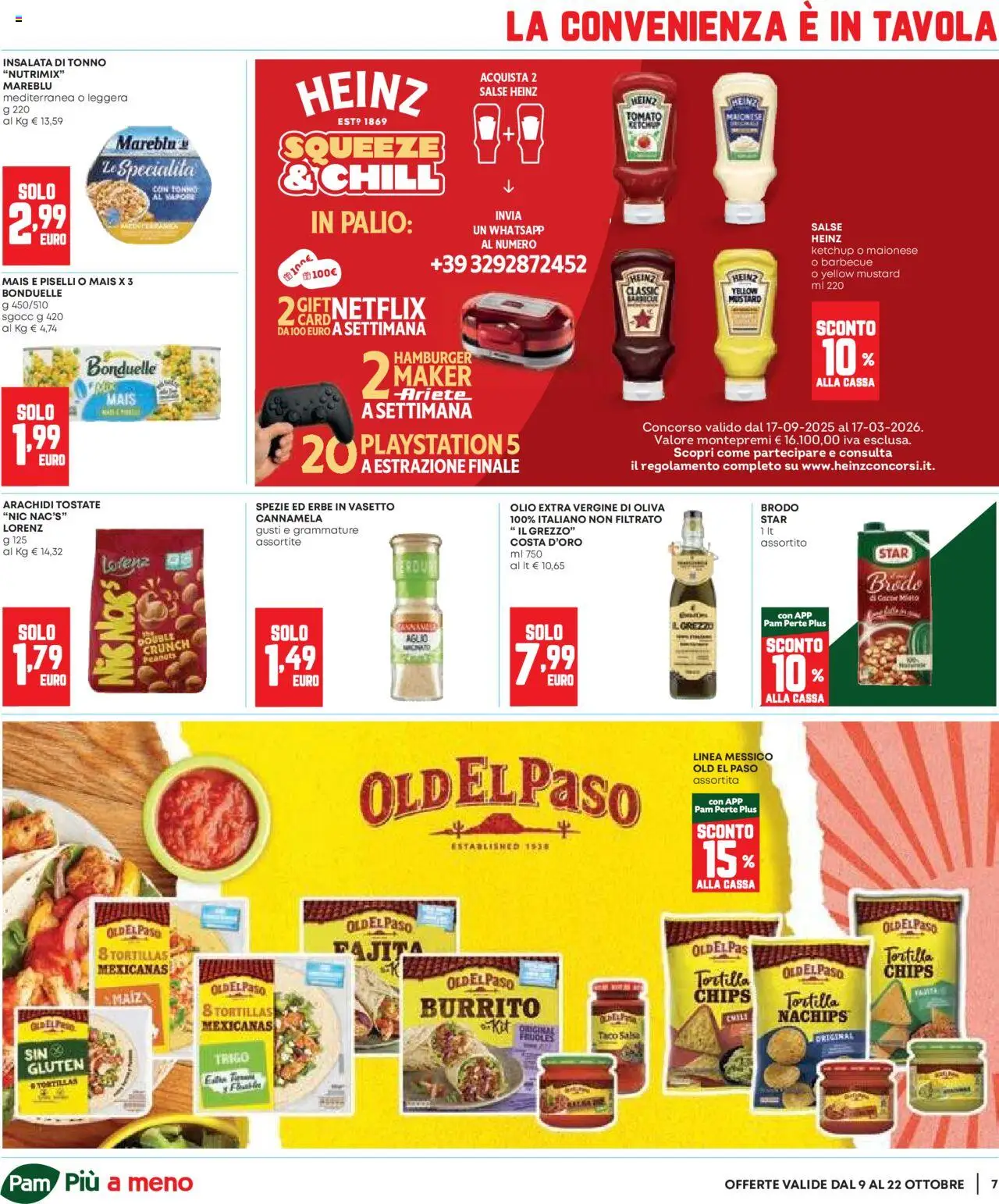 Volantino Panorama del 09.10.2025 | Pagina: 7 | Prodotti: Ketchup, Maionese, Olio, Olio extra vergine