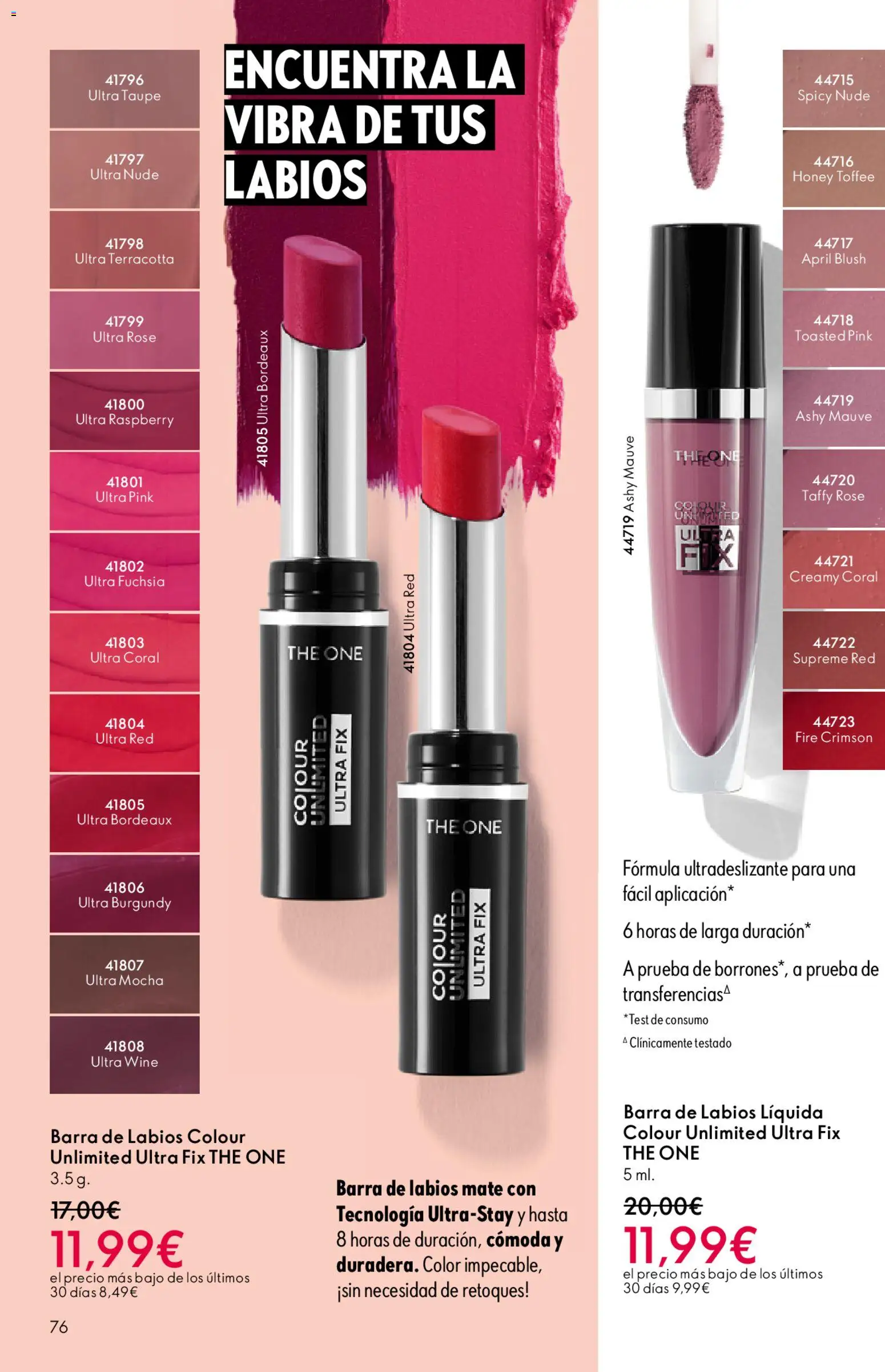 Oriflame - Catálogo Campaña 16 │ válido desde el 19.11.2025 | Página: 76 | Productos: Barra de labios