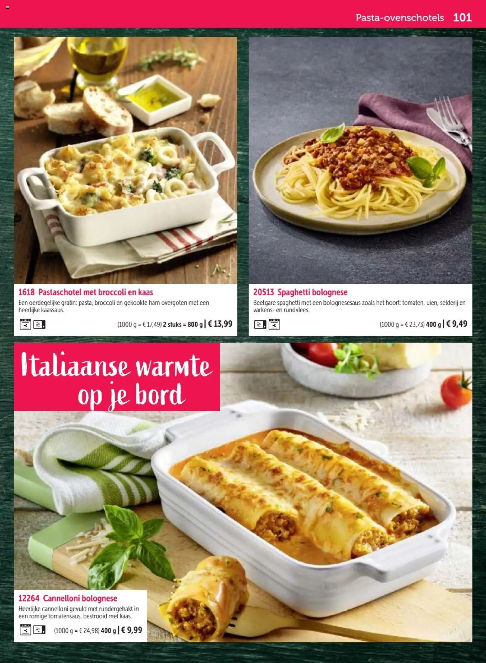 {H1} | Pagina: 101 | Producten: Ham, Selderij, Broccoli, Bord