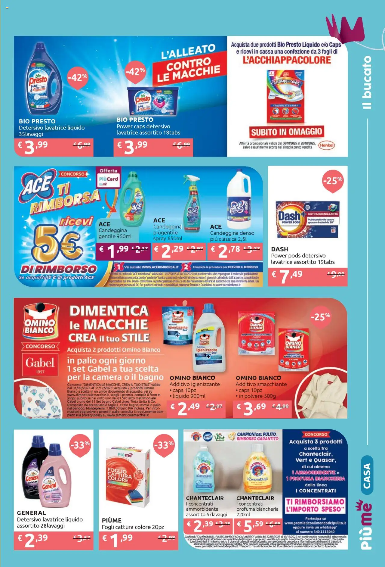 Volantino IperSoap del 06.10.2025 | Pagina: 3 | Prodotti: Ammorbidente, Accappatoio, Lavatrice, Bagno