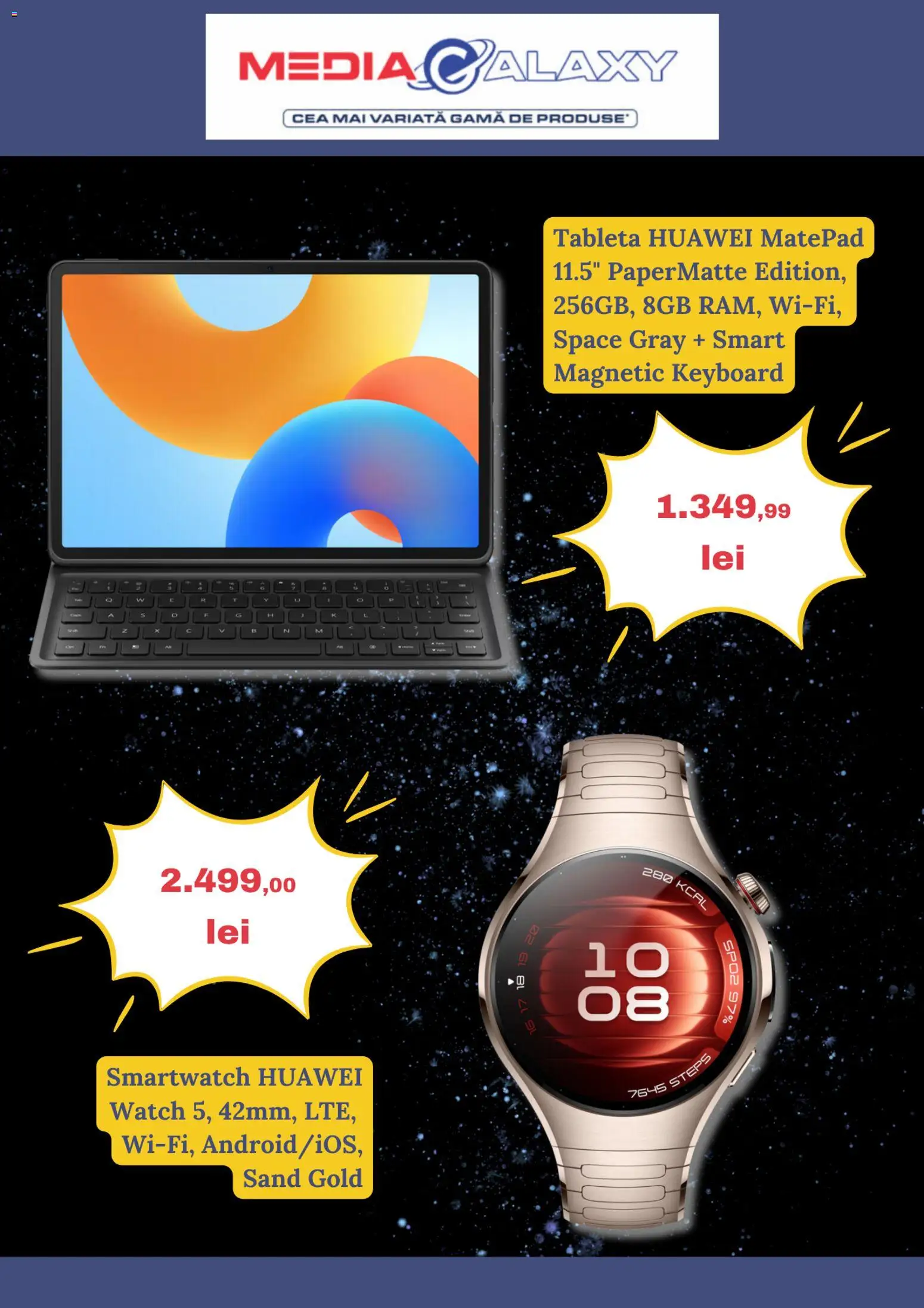 Noul catalog Media Galaxy – valabil de la 30.10.2025 | Pagină: 2 | Produse: Tabletă, Smartwatch